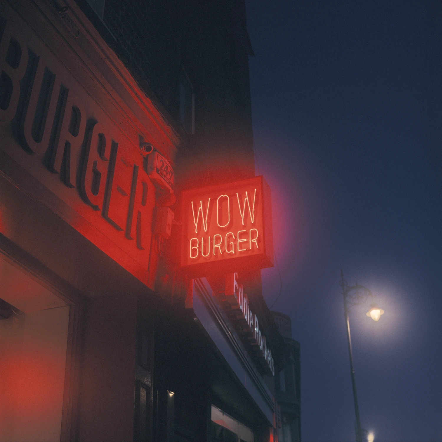 Wow Burger shot on Kodak Ektachrome 160T with a Yashica Mat 124, developed at The Bigger Picture, by Marc Argentique