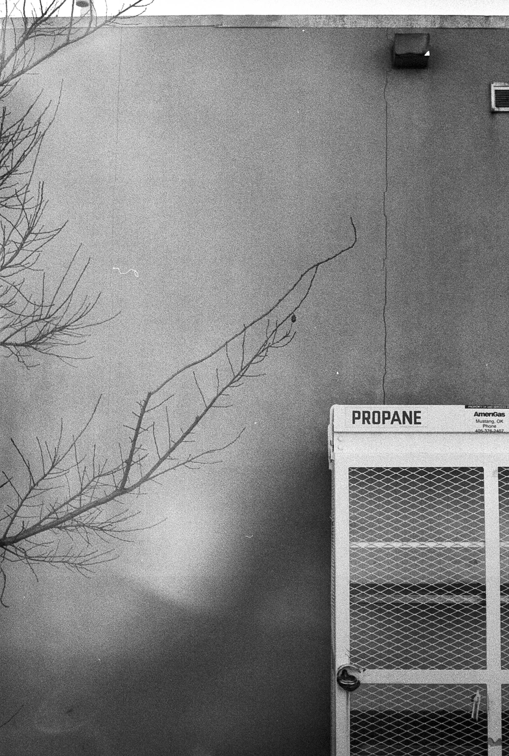 Propane shot on Ilford Kentmere Pan 100 with a Ricoh XR-7, by Cray