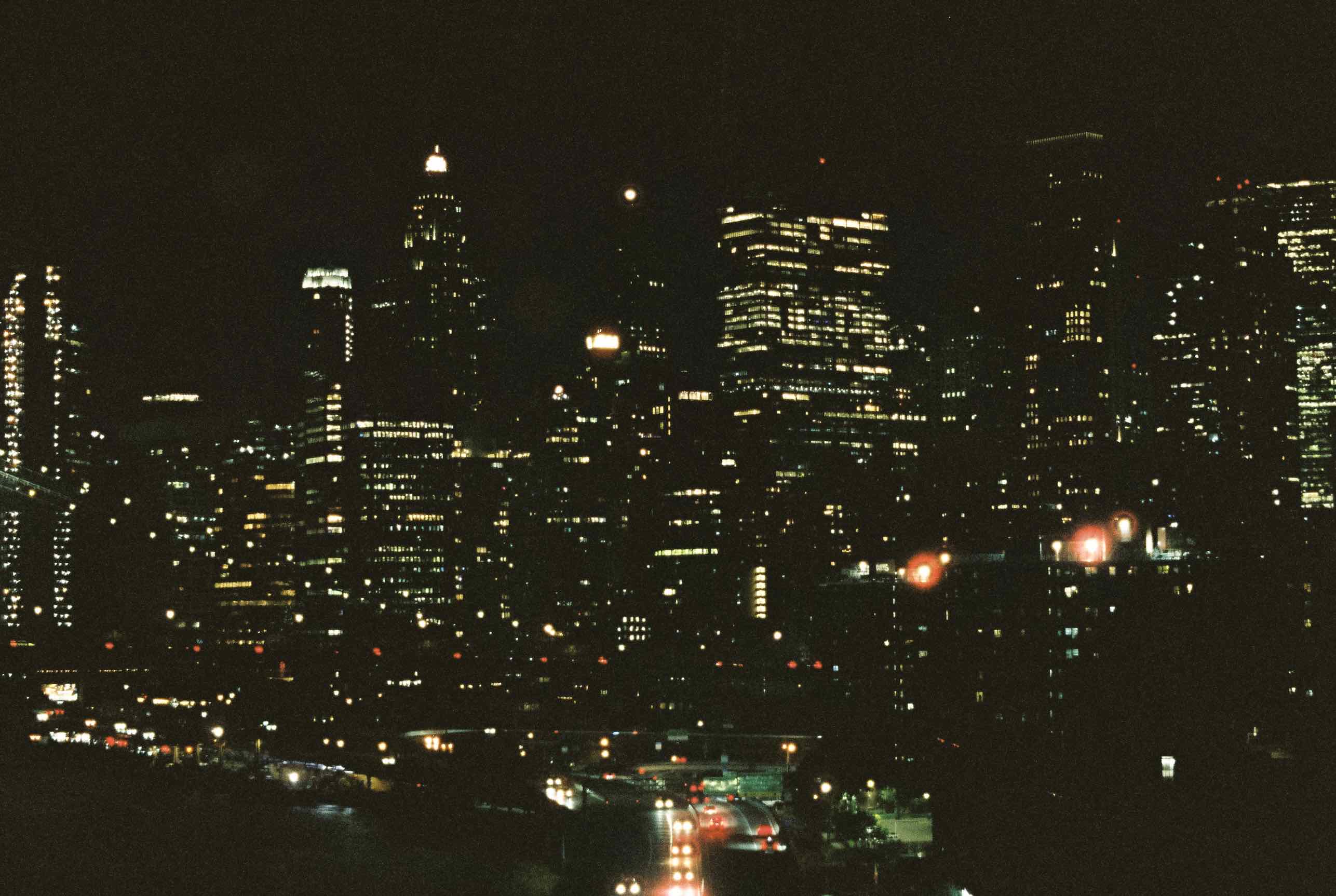 NYC 90s vibes shot on Cinestill 800T with a Olympus Pen EES-2, developed at Miyagi Studio, by Alber