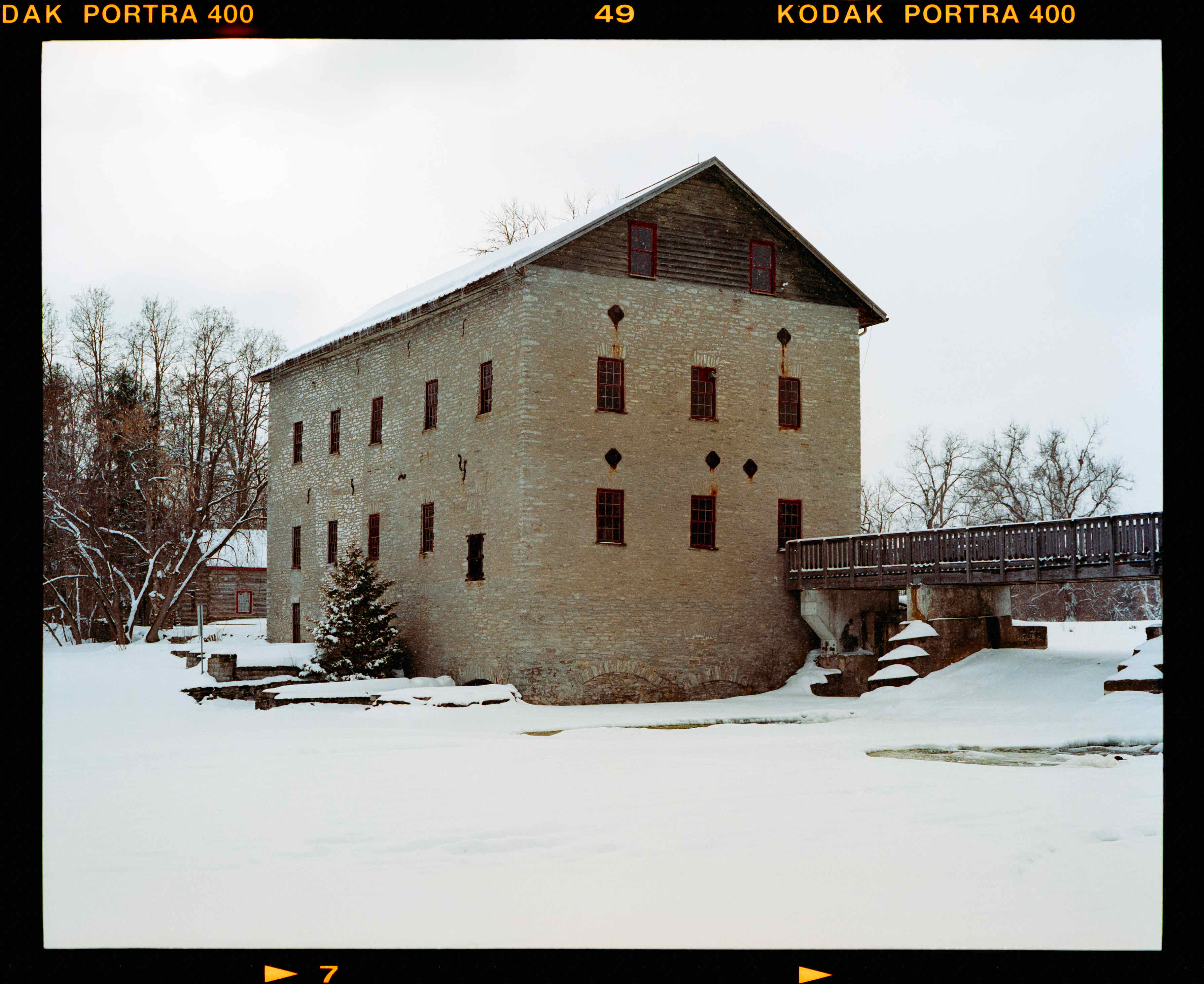 Lang Mill shot on Kodak Portra 400 with a Fujica GM670, developed at Downtown Camera, by John Doe