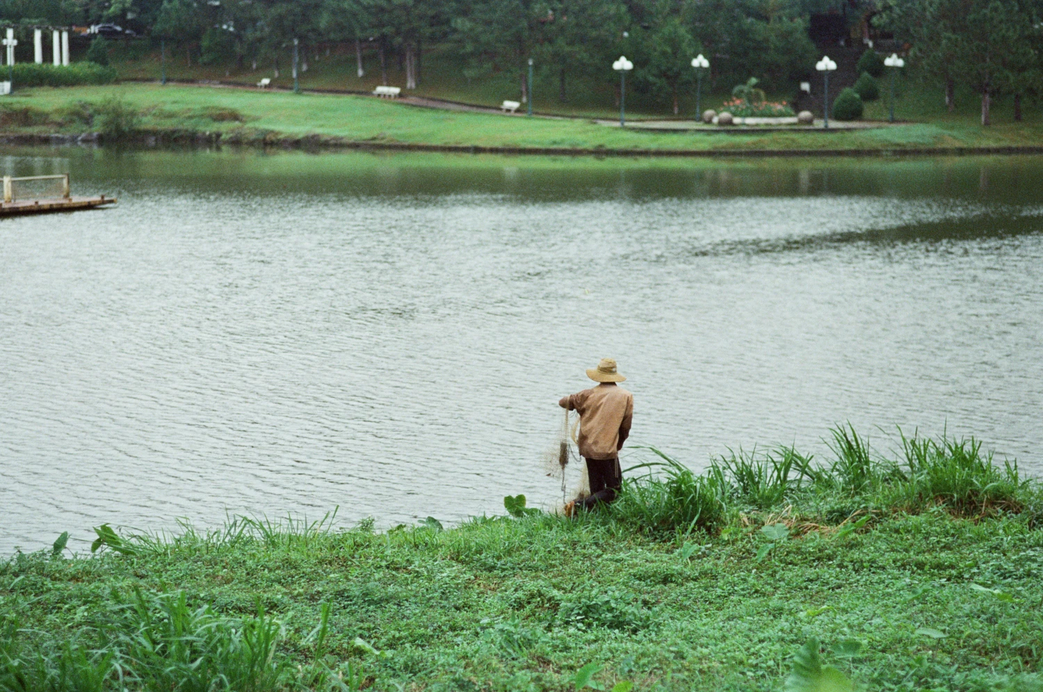 Fishing shot on Kodak Vision 3 500T with a Pentax MZ-3, by Lucas Lee
