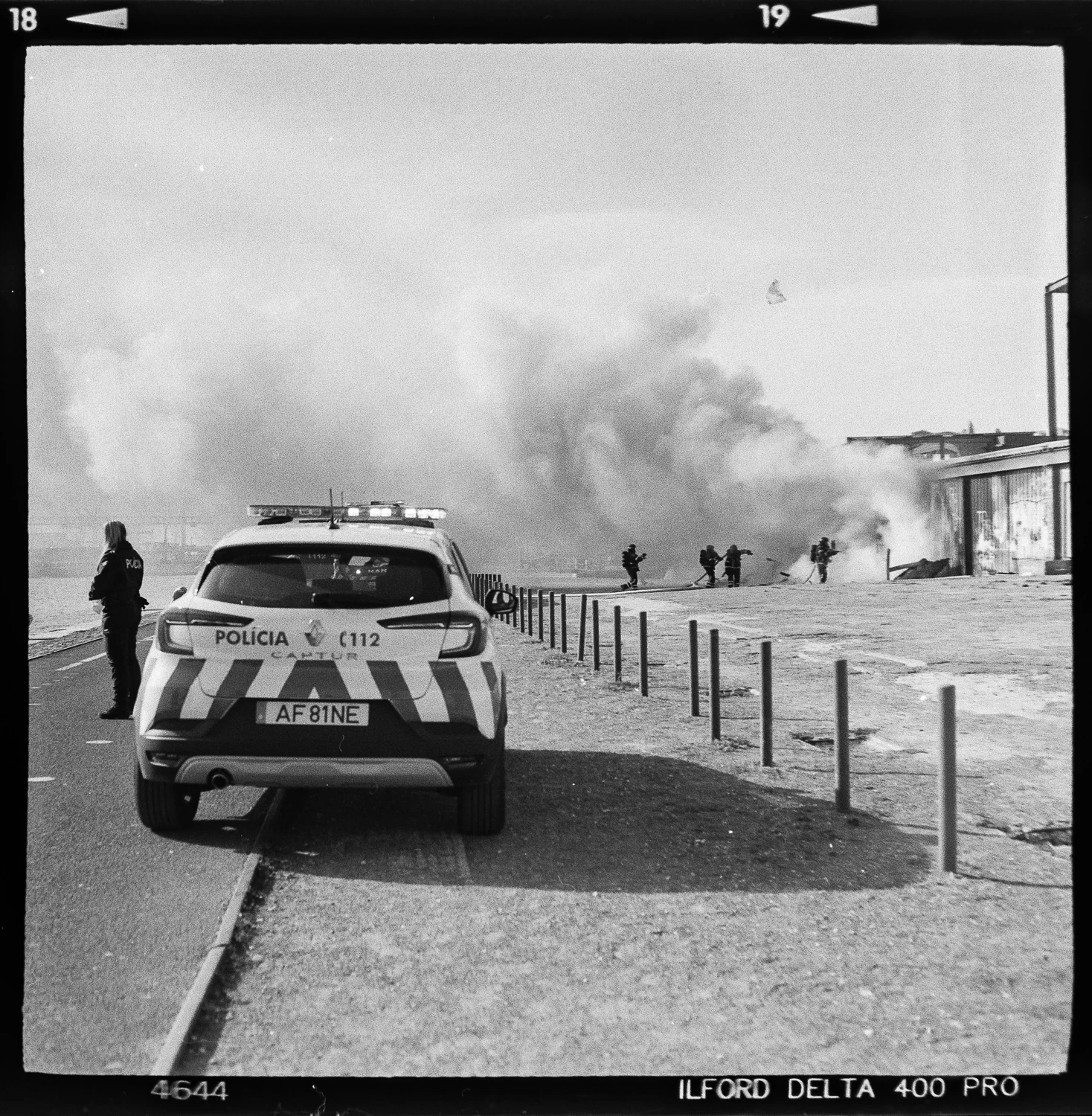 Arson shot on Ilford Delta 400 with a Kiev 66, by Simonsimonsimon