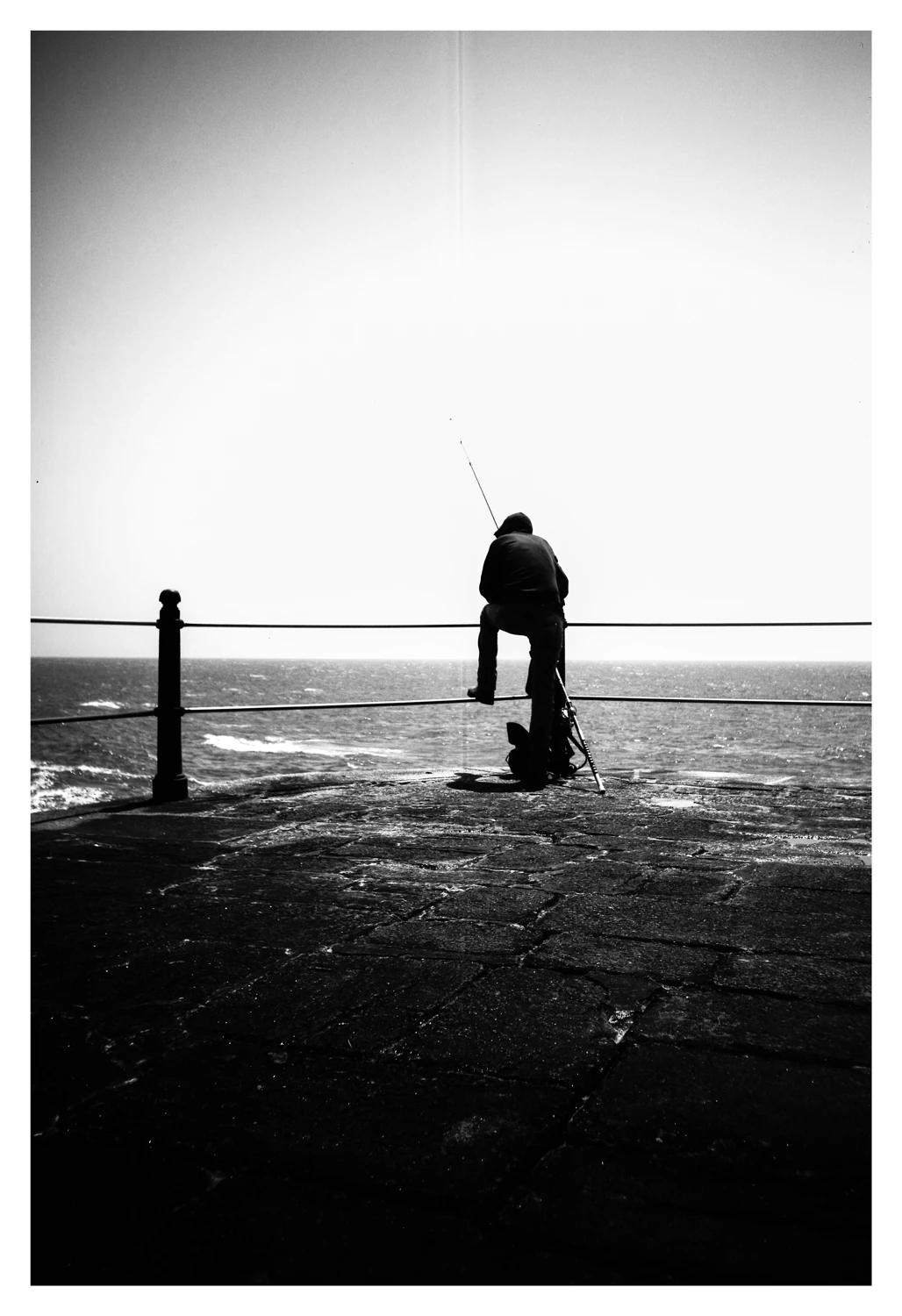 Fisherman / Pescador shot on Cinemot Cinemot 100D with a Canon Prima BF-80, by António Teixeira