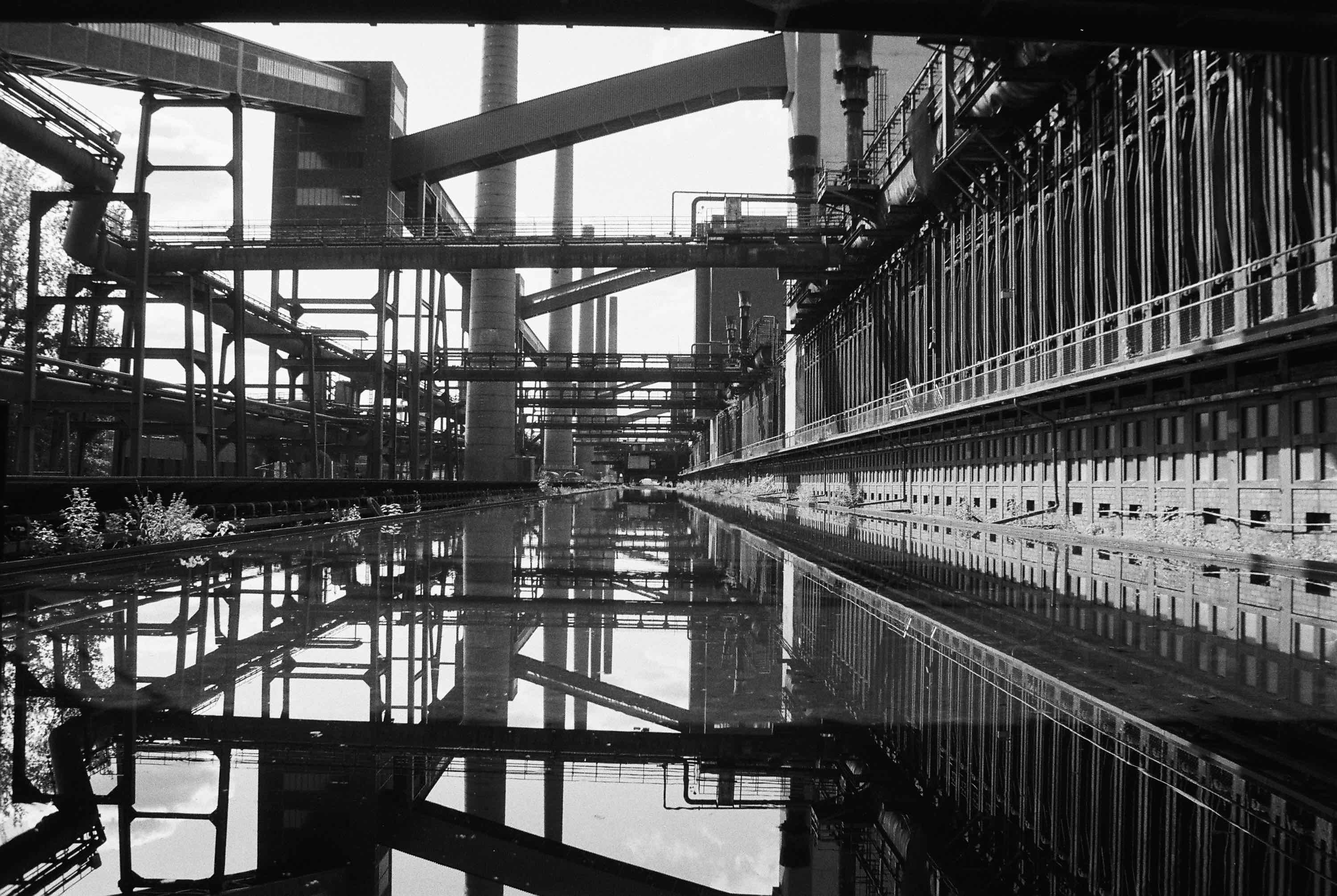 Zeche Zollverein, Essen, Germany shot on Ilford HP5 Plus 400 with a Ricoh XR-2, by Grainbound