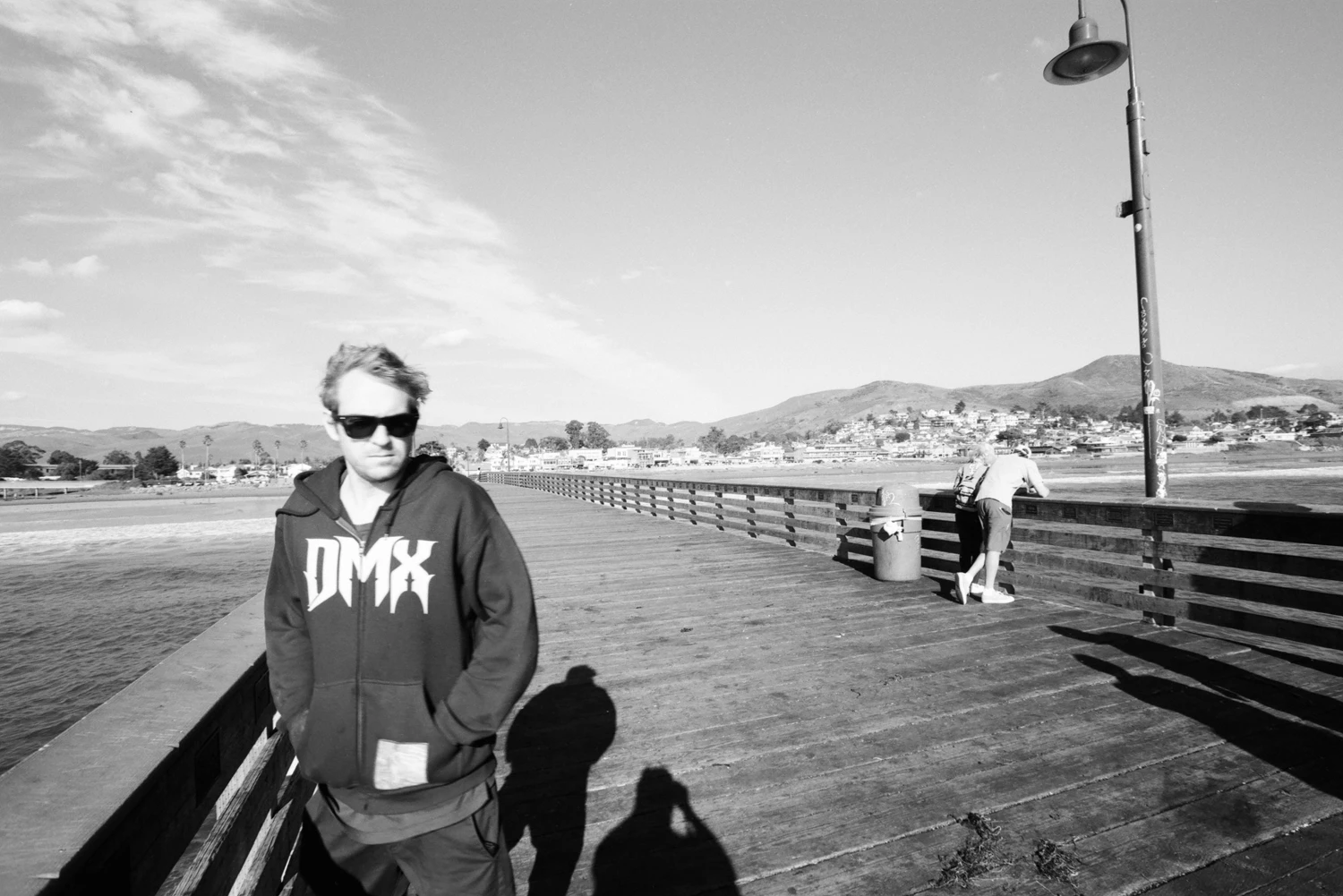 Spencer in a DMX hoodie shot on Rollei RPX 25 with a Nikon FM3A, by Michael Bentley