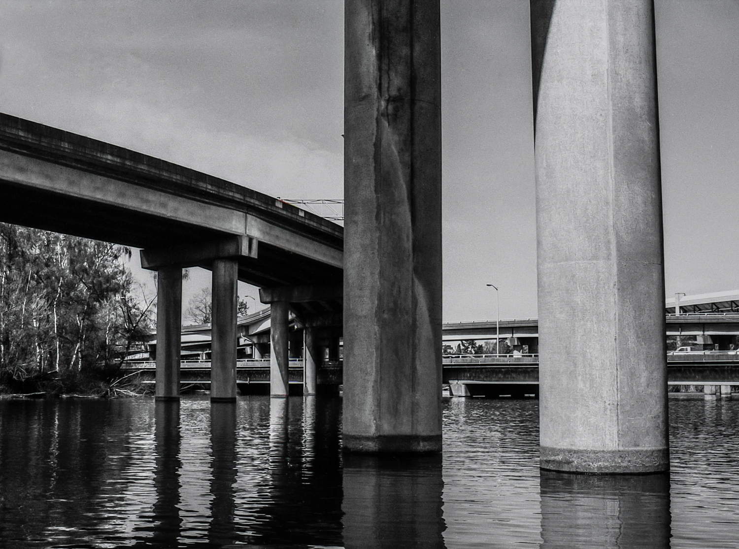 Bridge to Nowhere shot on Kodak T-Max 100 with a Nikon N8008s, by Andy Keck