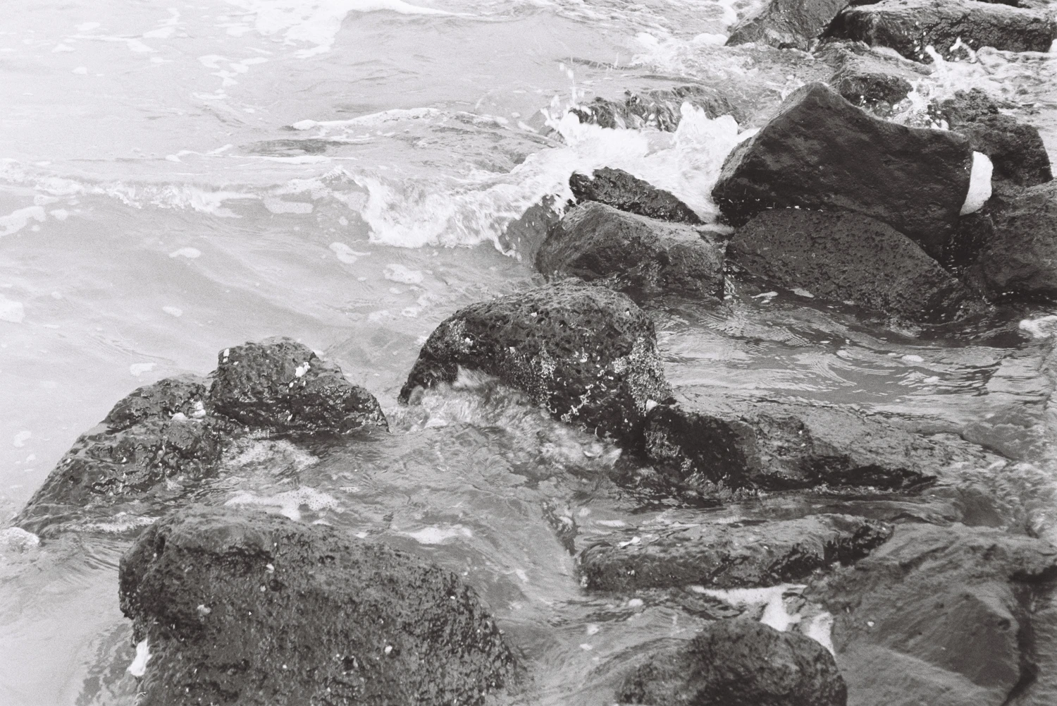 Rocks shot on Ilford HP5 Plus 400 with a Pentax Z-10, by Jake