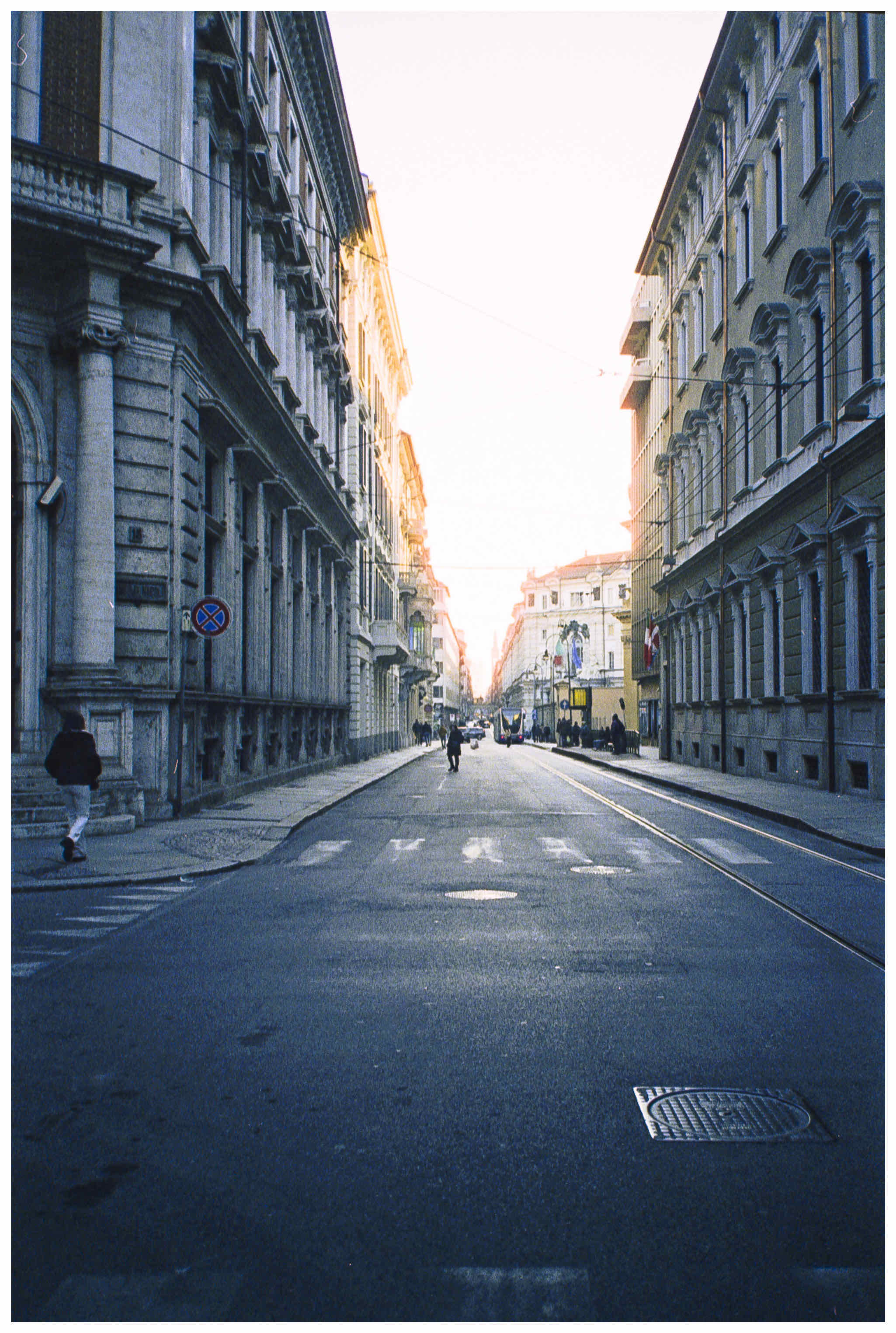 Film photo shot on Cinestill 800T with a Olympus XA, by wholegrain
