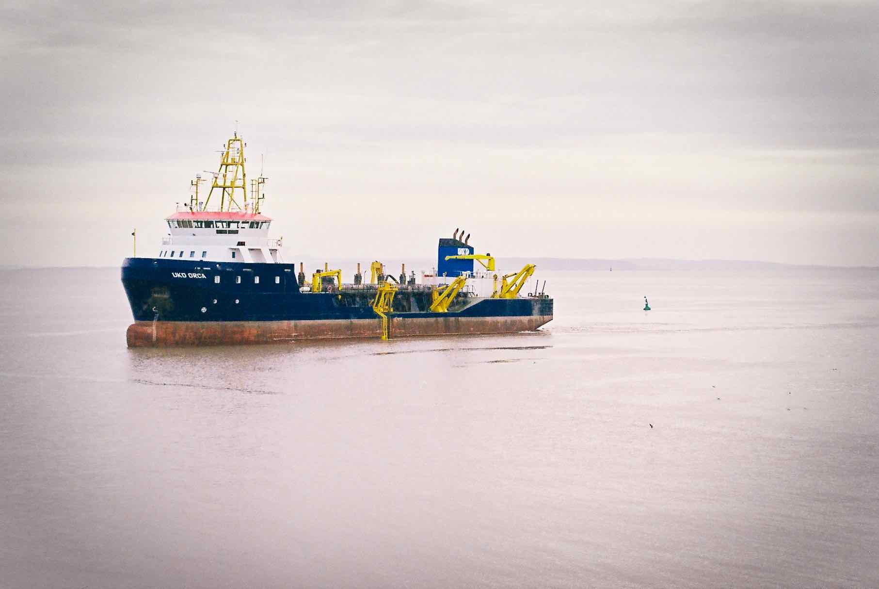 Dredger shot on Kodak ColorPlus 200 with a Nikon F4s, developed at Max Speilmann, by Nigel Owen