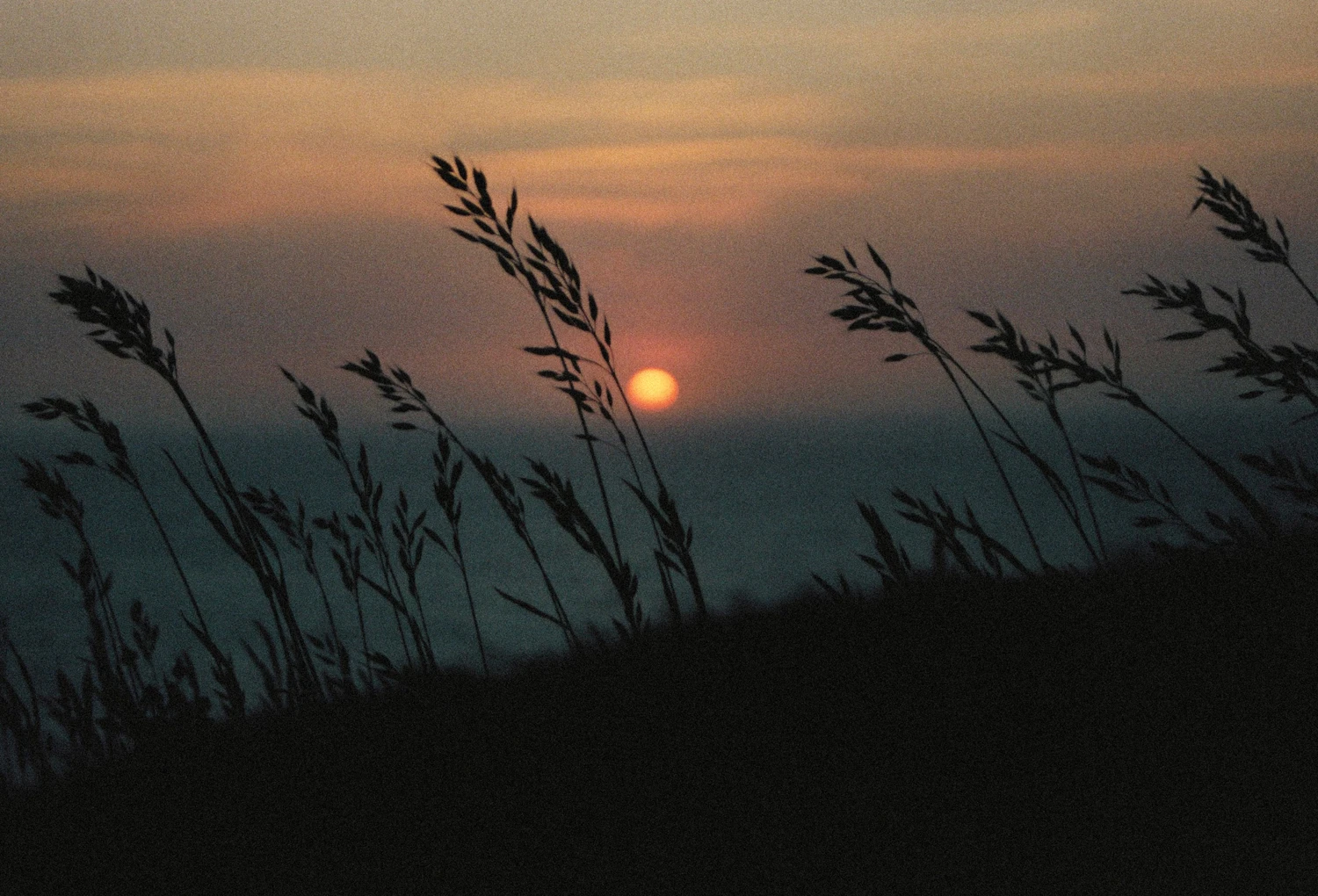Sunset on the french coast shot on Kodak Portra 400 with a Canon EOS 300, developed at PCP Photographie, by Lao Ségur