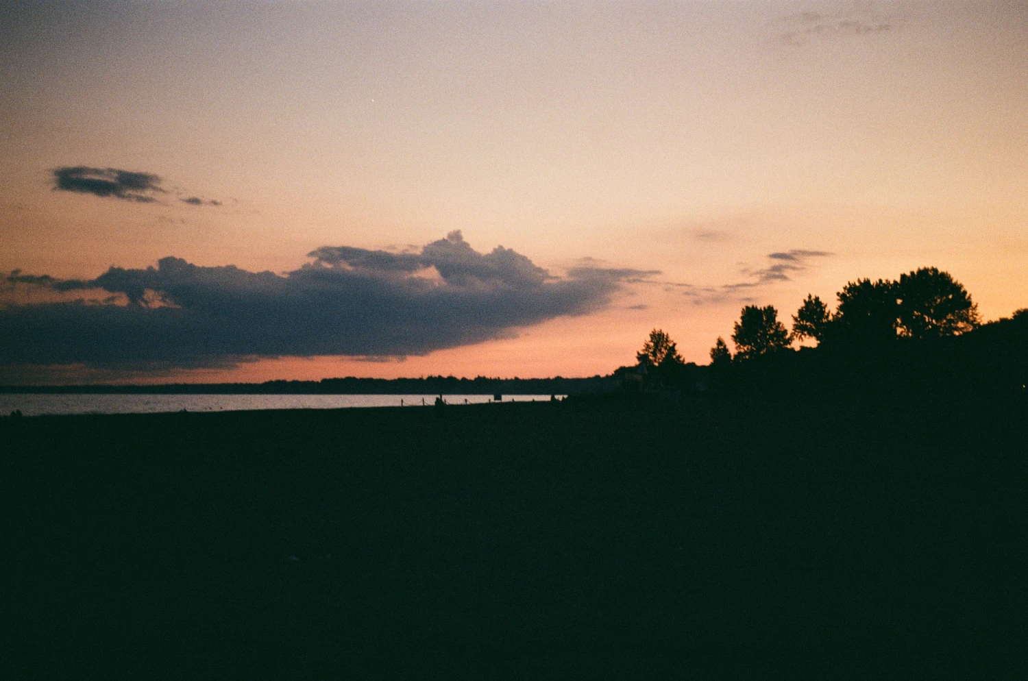 Port at Sunset shot on Kodak Gold 200 with a Olympus Pen EE, by jess