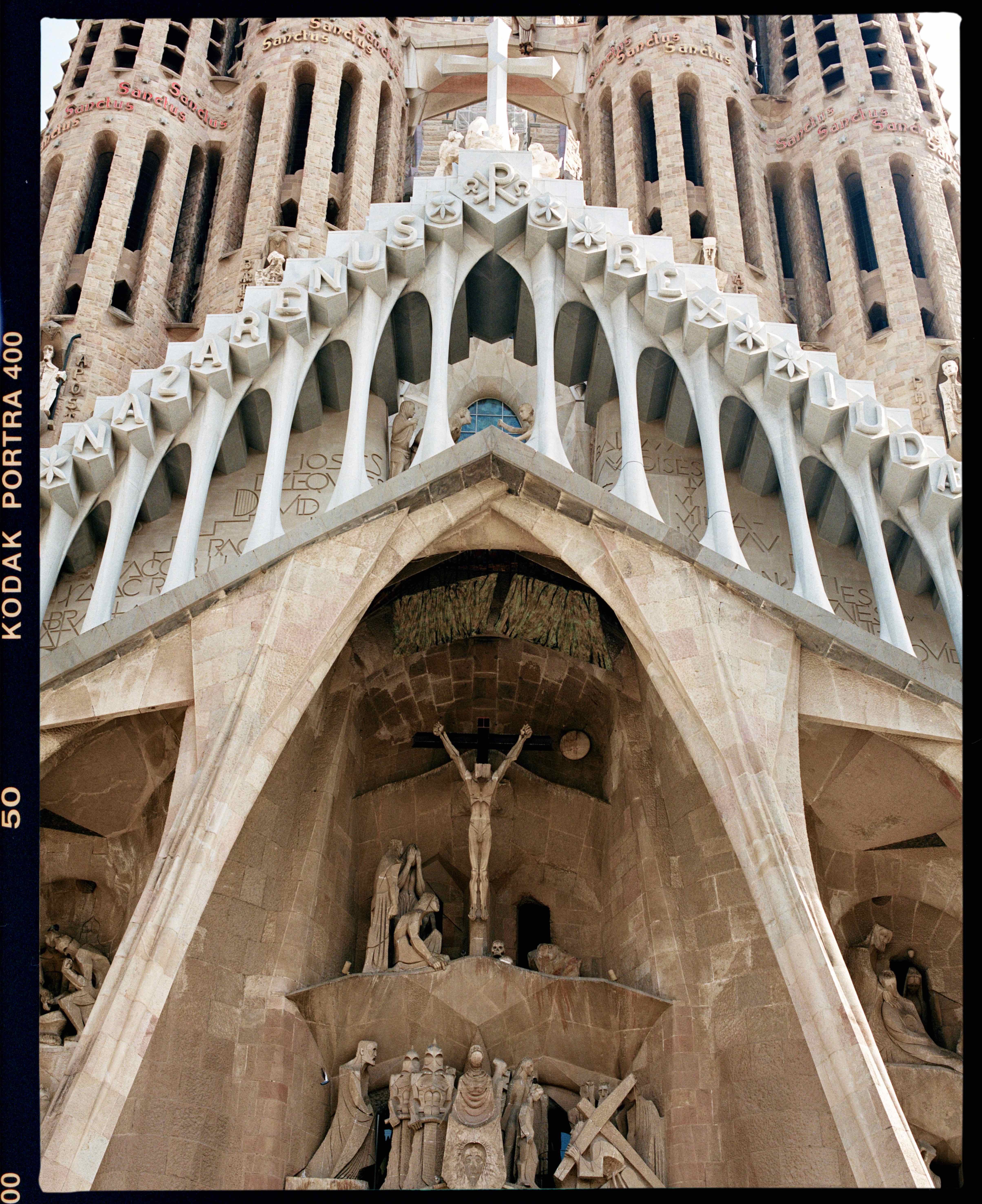 Sagrada Família shot on Kodak Portra 400 with a Mamiya RB67 Pro S, developed at Southsun, by Iain M. Palmer