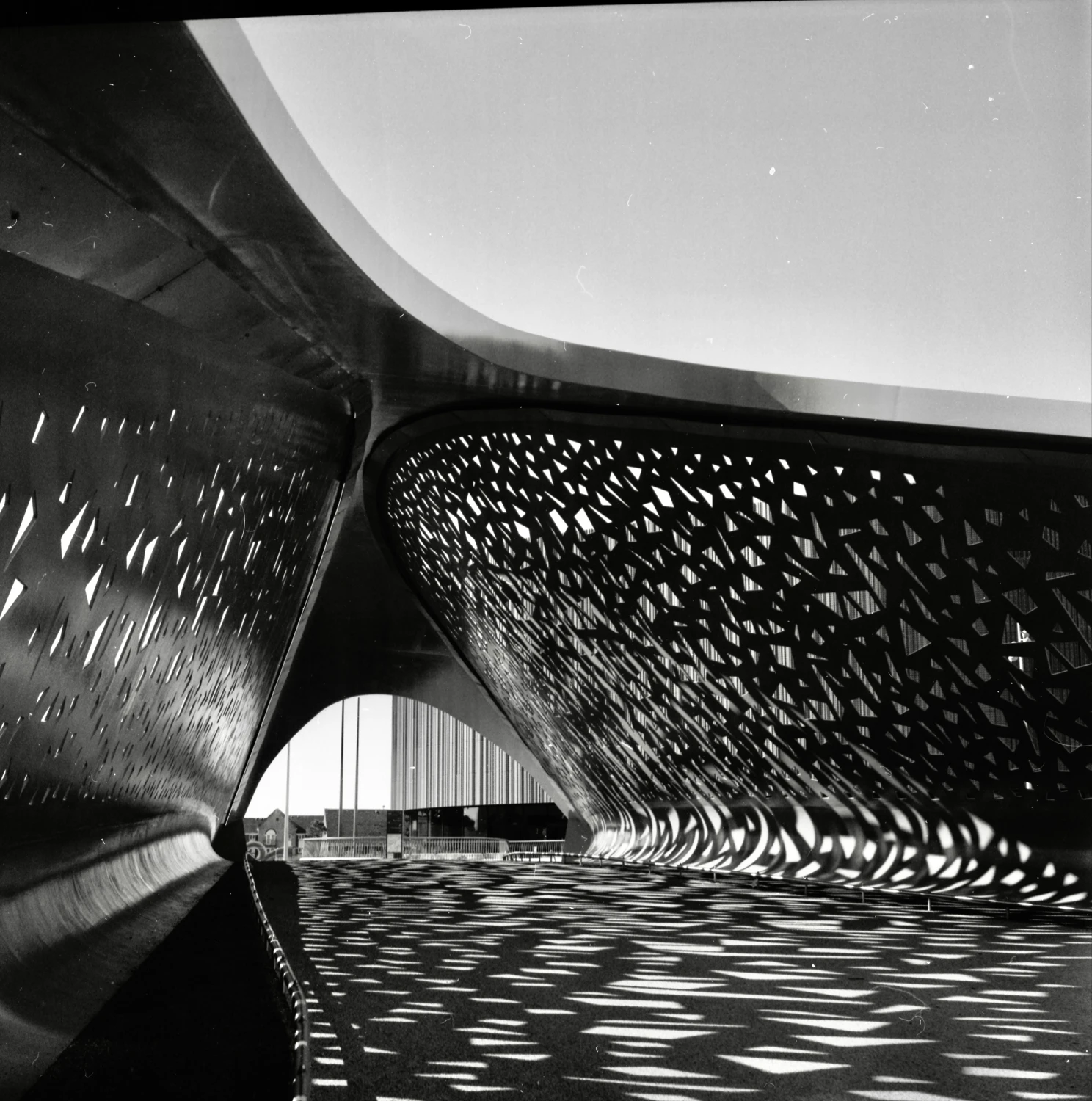 Taco Bridge shot on Ilford HP5 Plus 400 with a Yashica Mat 154G, by iamdanbarber