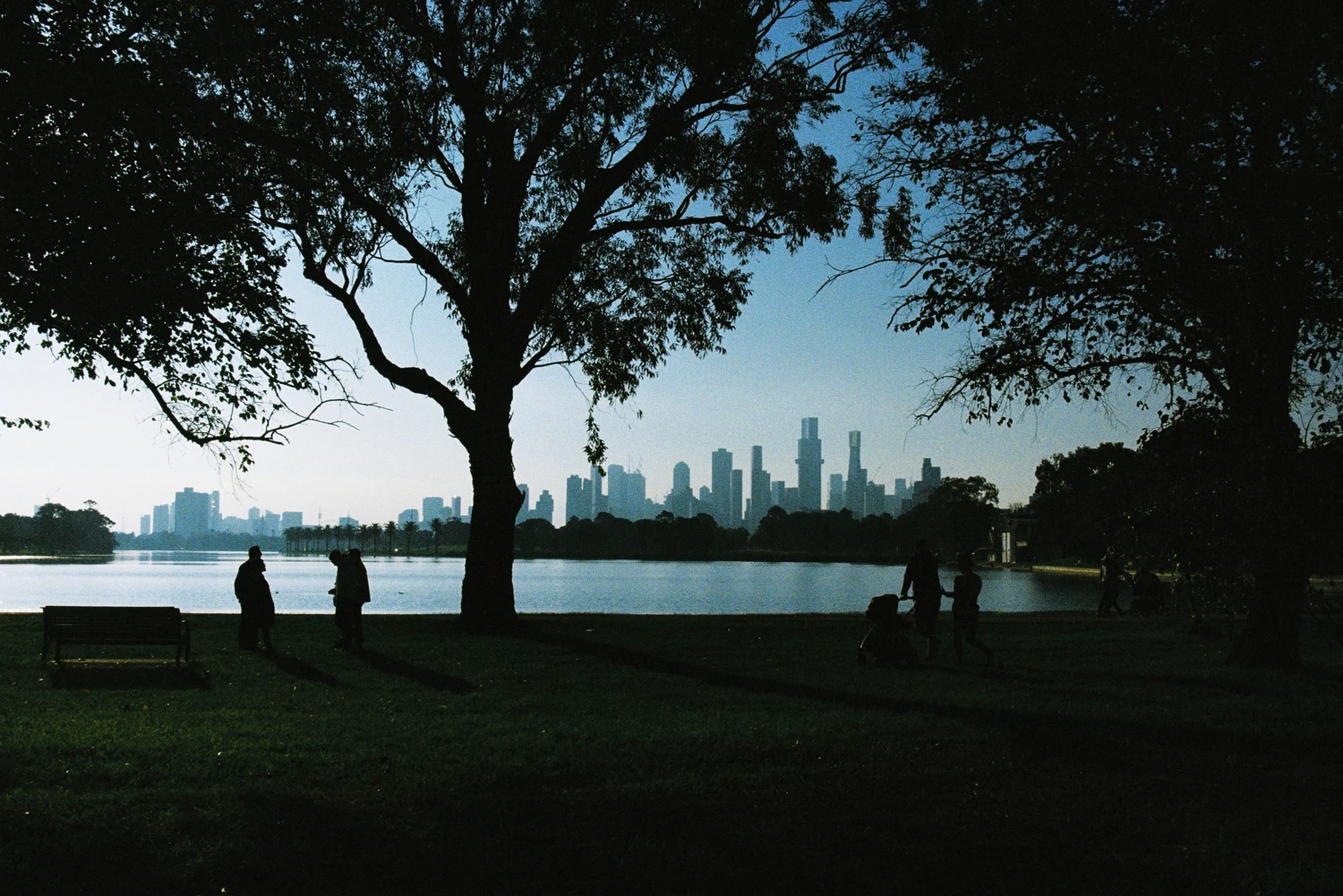 Contrasted Skyline shot on Kodak UltraMax 400 with a Minolta X-300s, by Wil