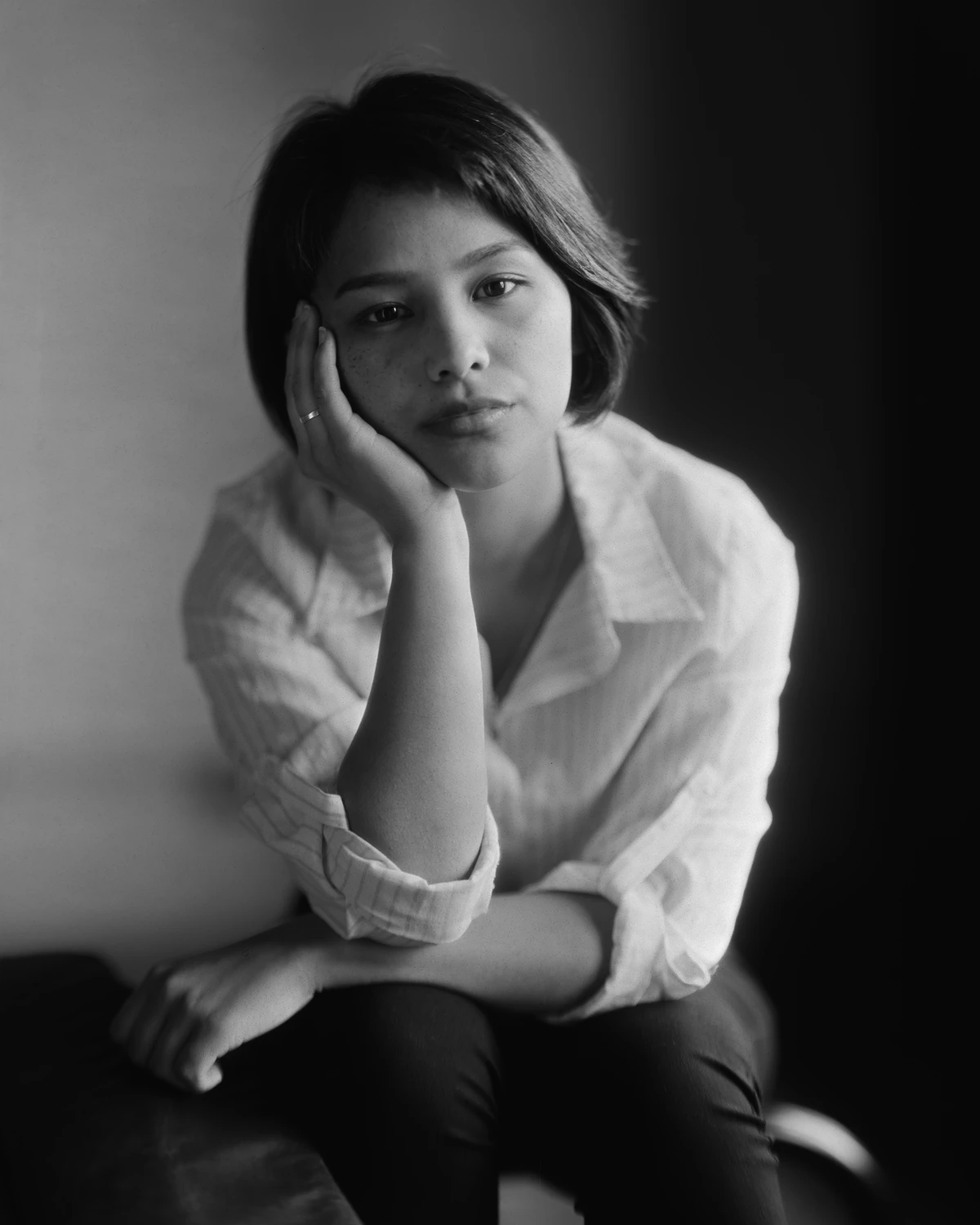Portrait #018 shot on Fujifilm UM-MA X-Ray Film with a Calumet C1, by Matias Farber