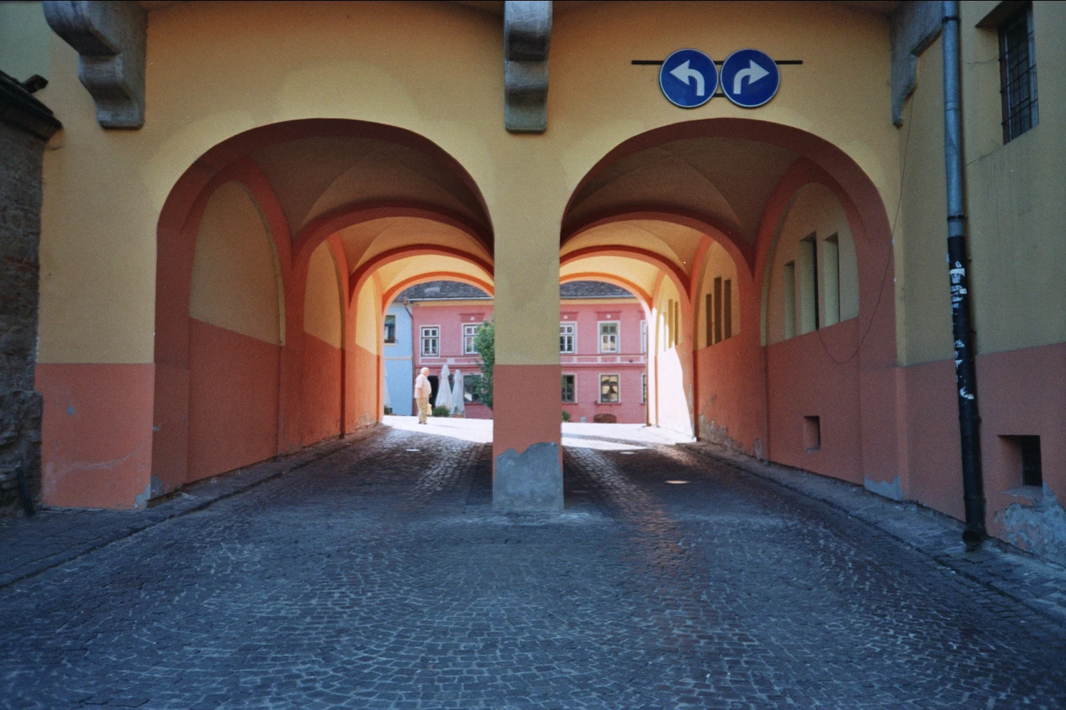 Sighisoara shot on Fujifilm FujiColor C200 with a Olympus AF-10 Mini, by CristianaSto