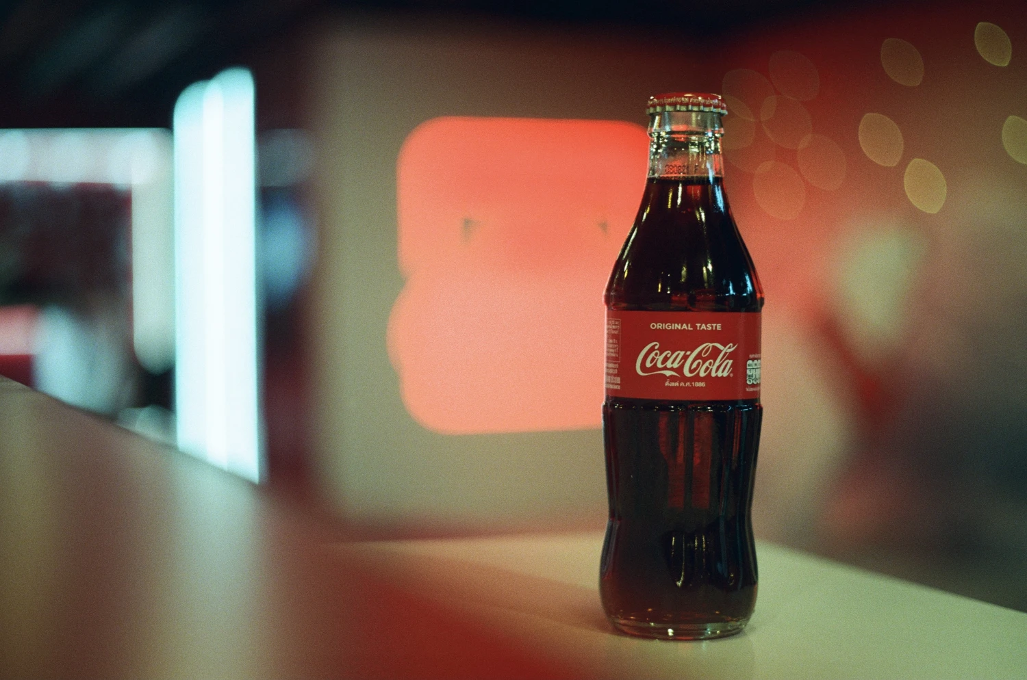 Coke shot on Kodak Portra 800 with a Yashica FX-7, by Don