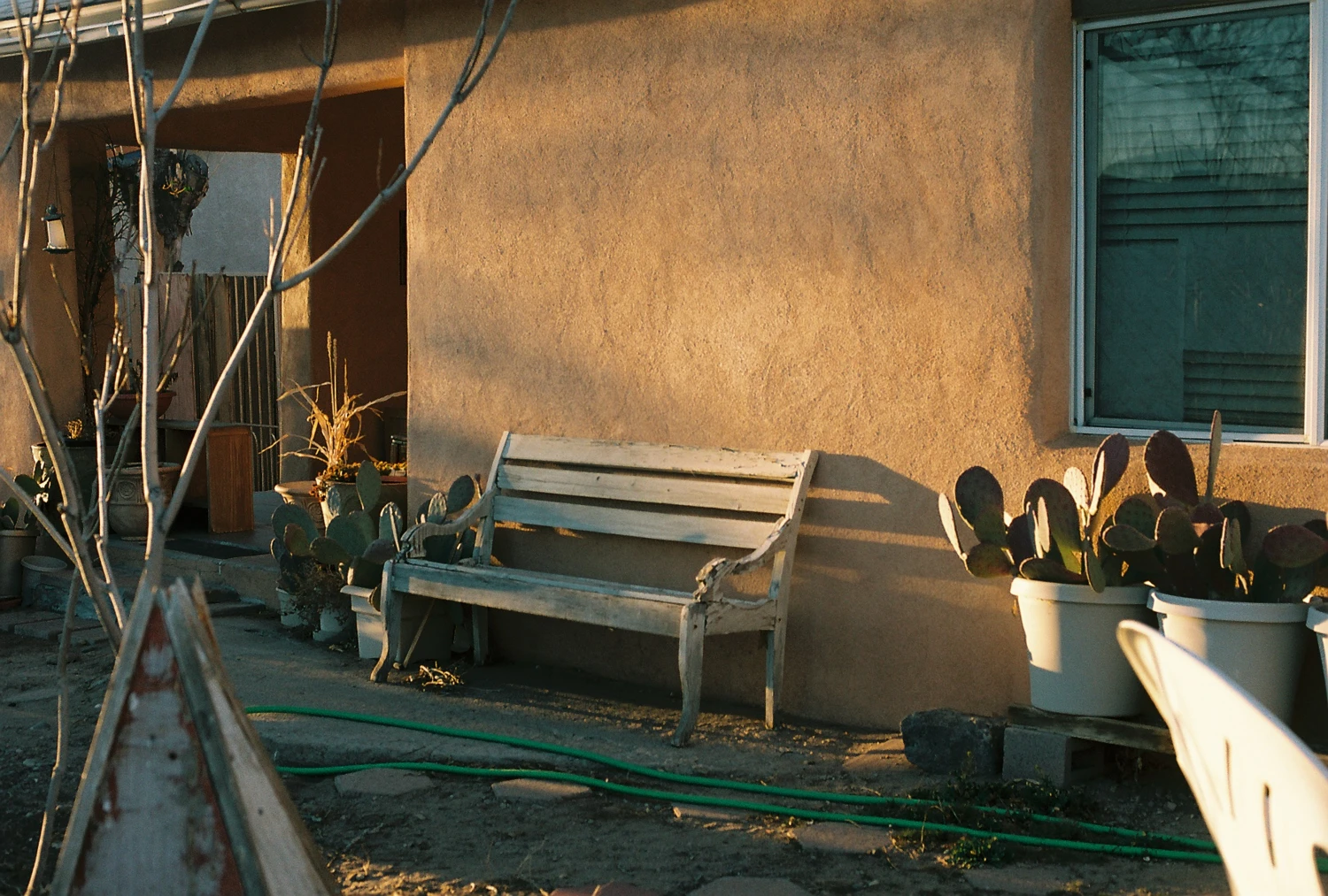 A Seat at Golden Hour shot on Kodak Portra 160 with a Nikon FG-20, by Steven Redondo