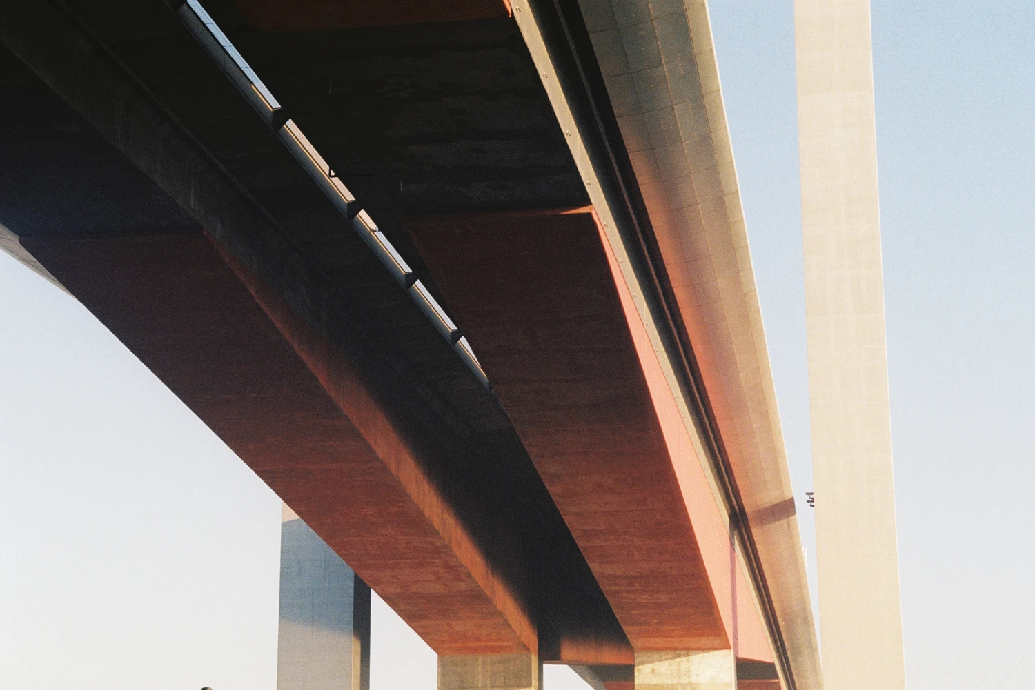 Underside of a bridge shot on Kodak UltraMax 400 with a Pentax Z-10, by Jake