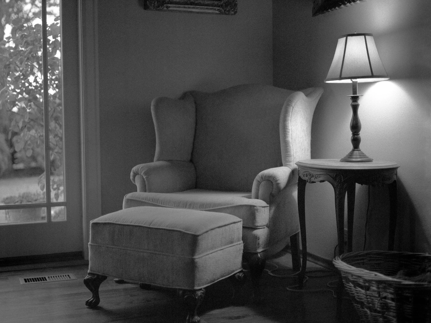 Grandma’s Chair shot on Ilford HP5 Plus 400 with a Mamiya 645J, by Cray