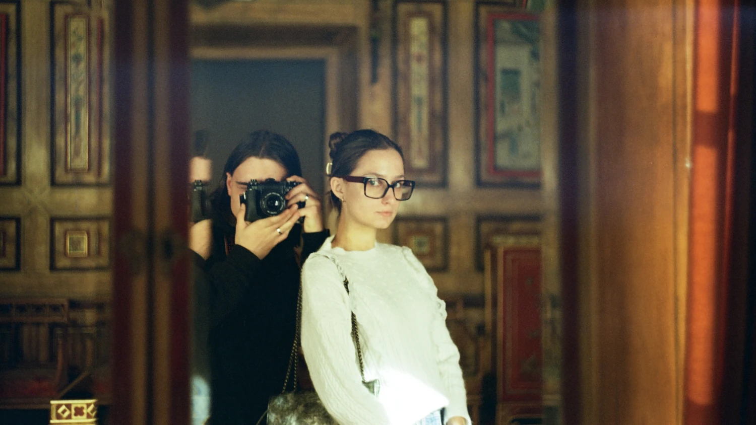 Me and my friend Domi shot on Kodak Vision 3 250D with a Zenit ET, developed at Czarno-Białe, by Gost