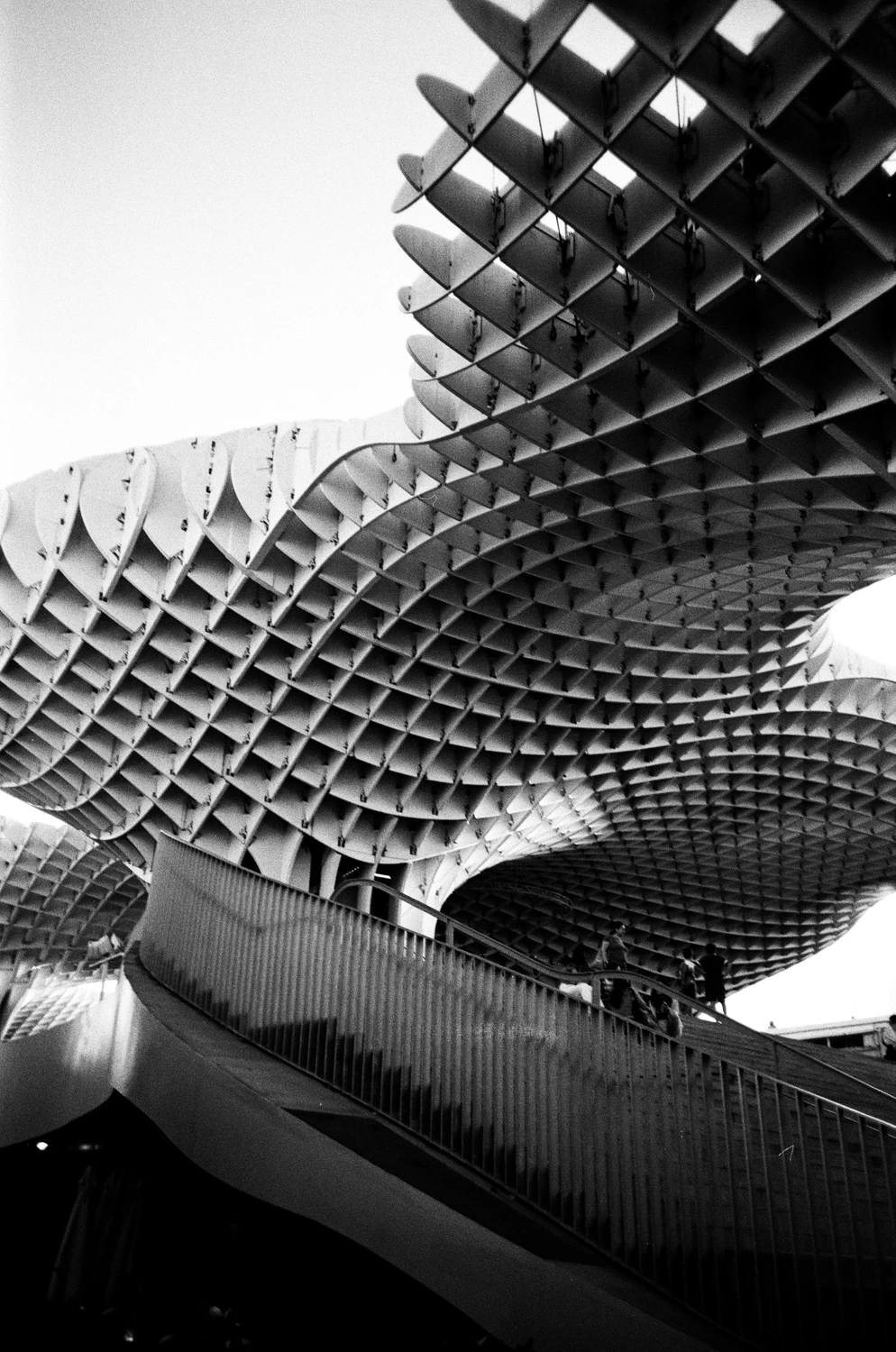 Las Setas, Sevilla shot on Rollei Superpan 200 with a Lomo LC-A, developed at Take It Easy, by Jon