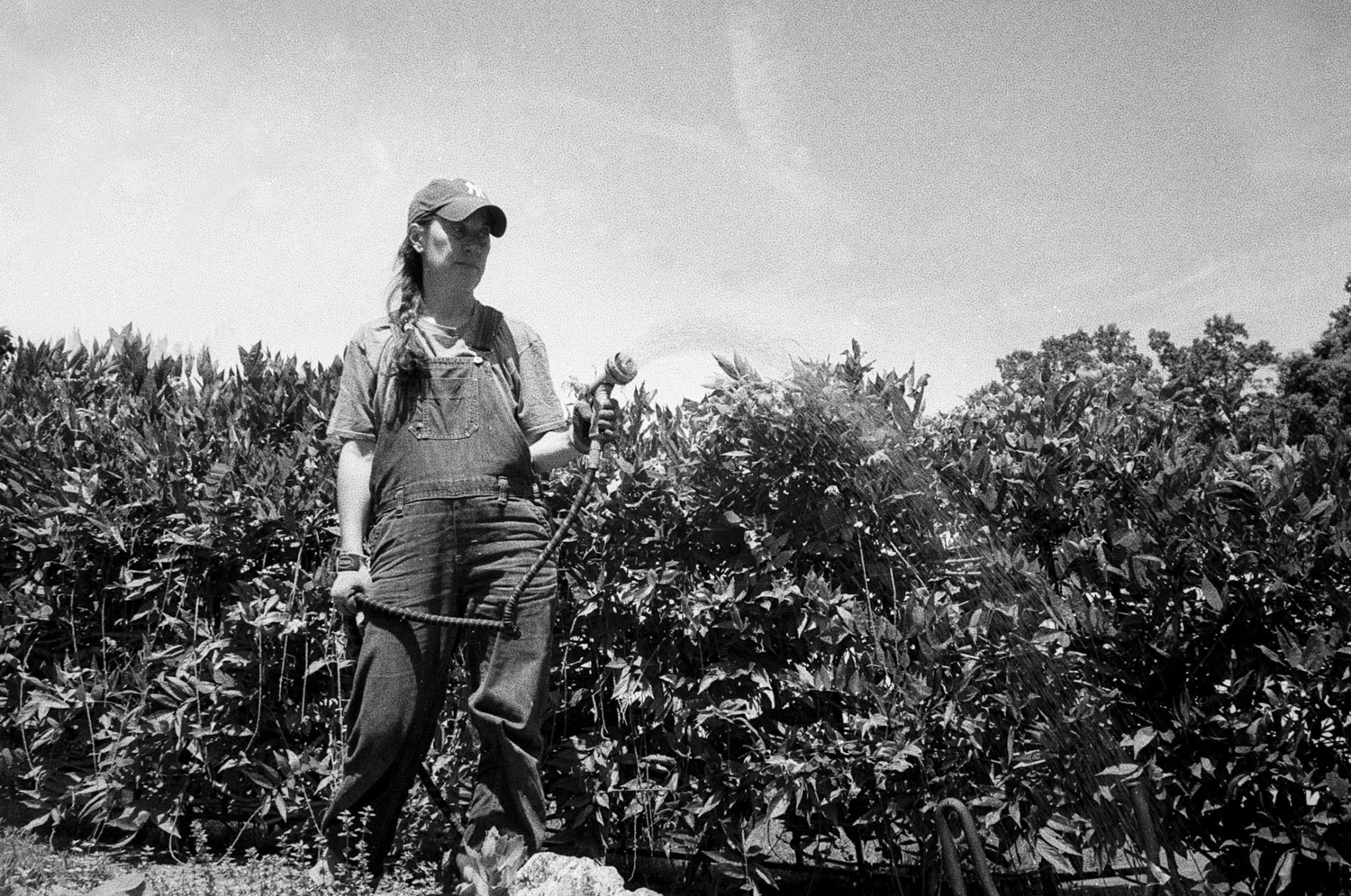 girl with hose shot on Ilford HP5 Plus 400 with a FED 3, by renatoghio