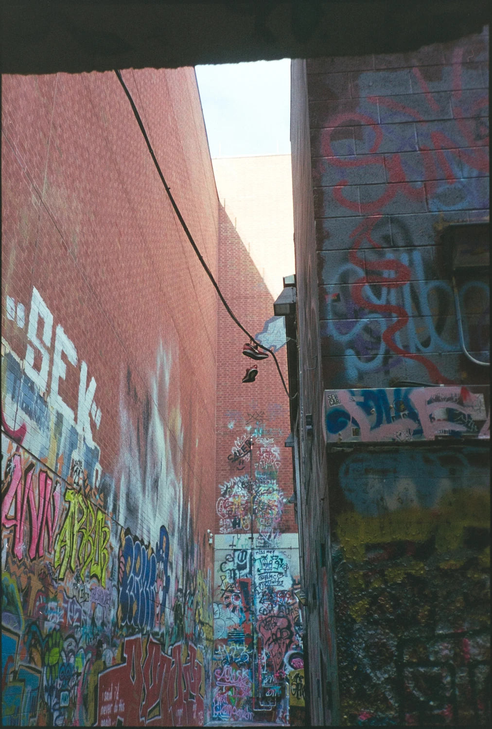 Shoes shot on Kodak UltraMax 400 with a Nikon L35AF 3, by Tyler
