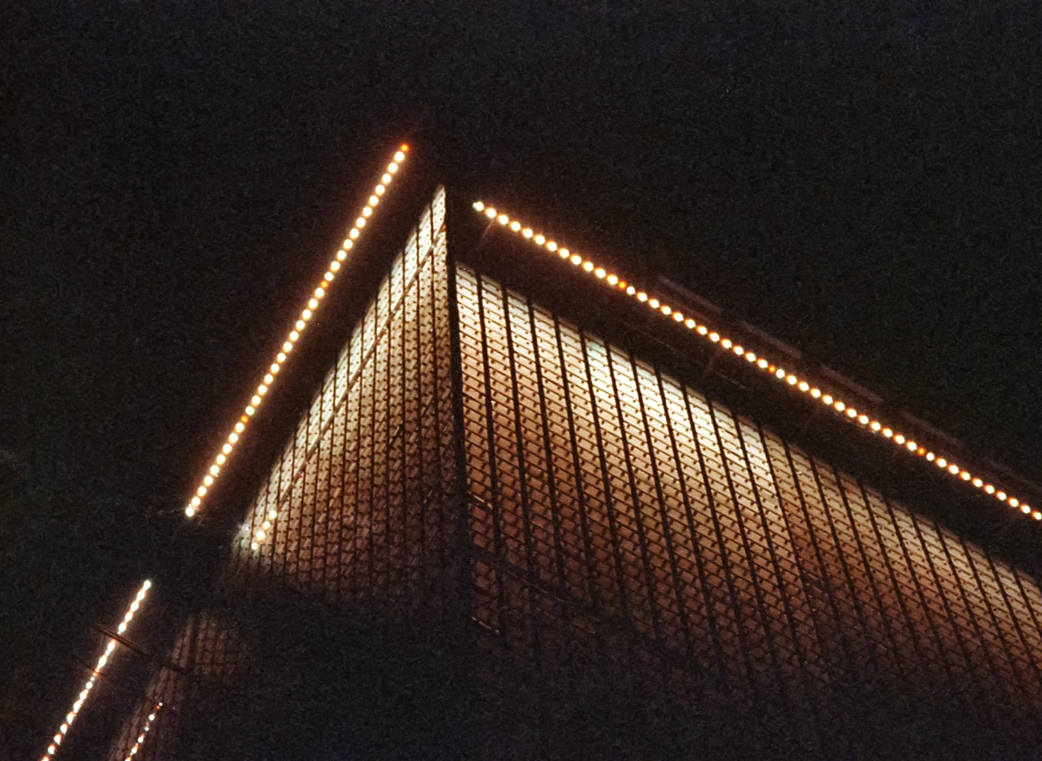 Warsaw by night III shot on Kodak Vision 3 500T with a Canon EOS 500, developed at FotoForma, by sylwia