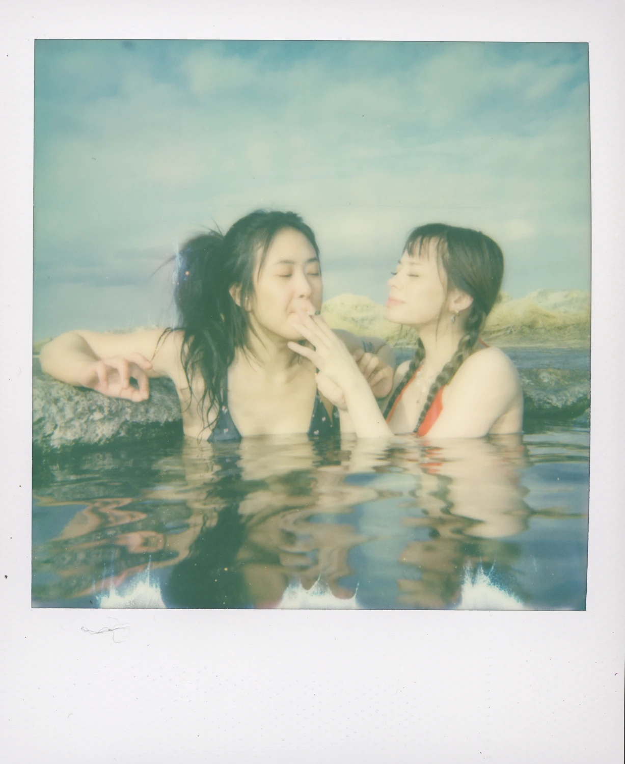 Deena and Erin shot on Polaroid 600 with a Polaroid Sun 600, by austinanalog