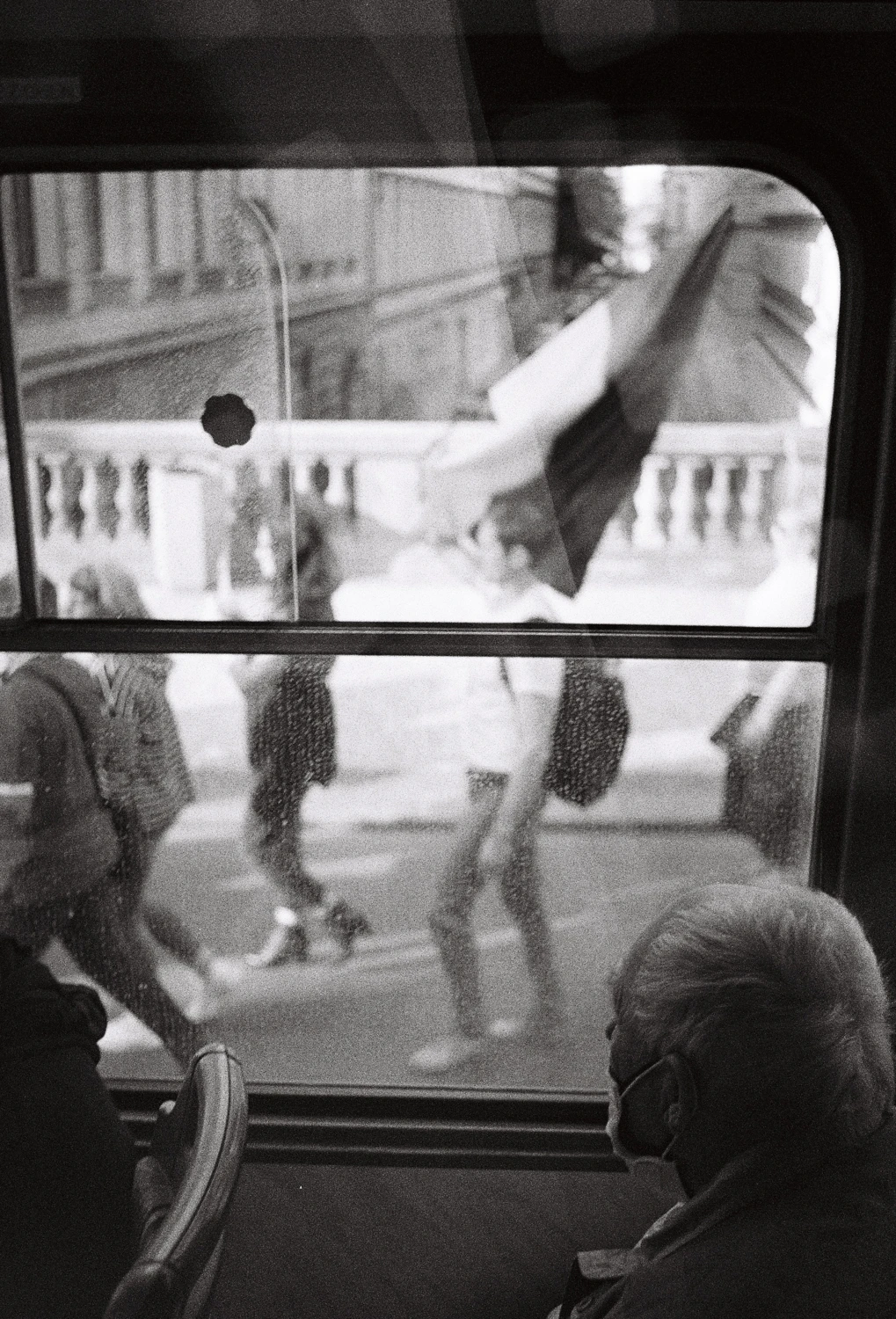 Protesters in Prague shot on Kodak T-Max 400 with a Minox 35 GL, by Espen