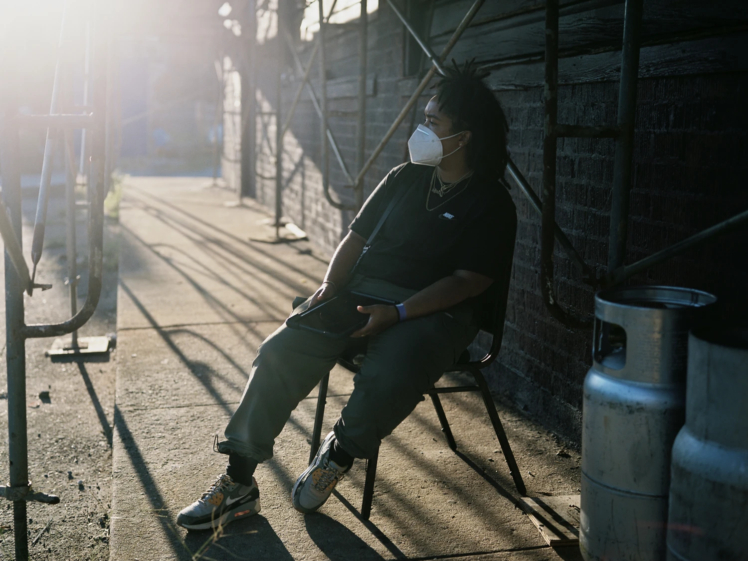 Shooter Finding Her Light shot on Kodak Portra 160 with a Fuji GW680III, by Richard Vialet, ASC