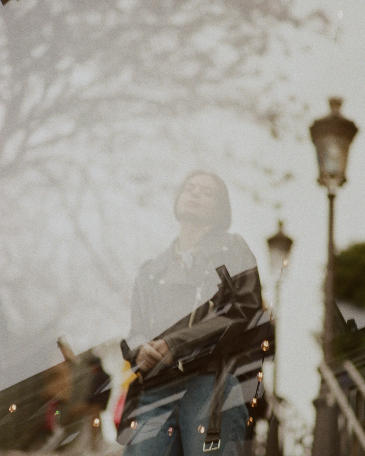 Accidental double exposure shot on Kodak Gold 200 with a Yashica FR-2, by Lauris Matulis