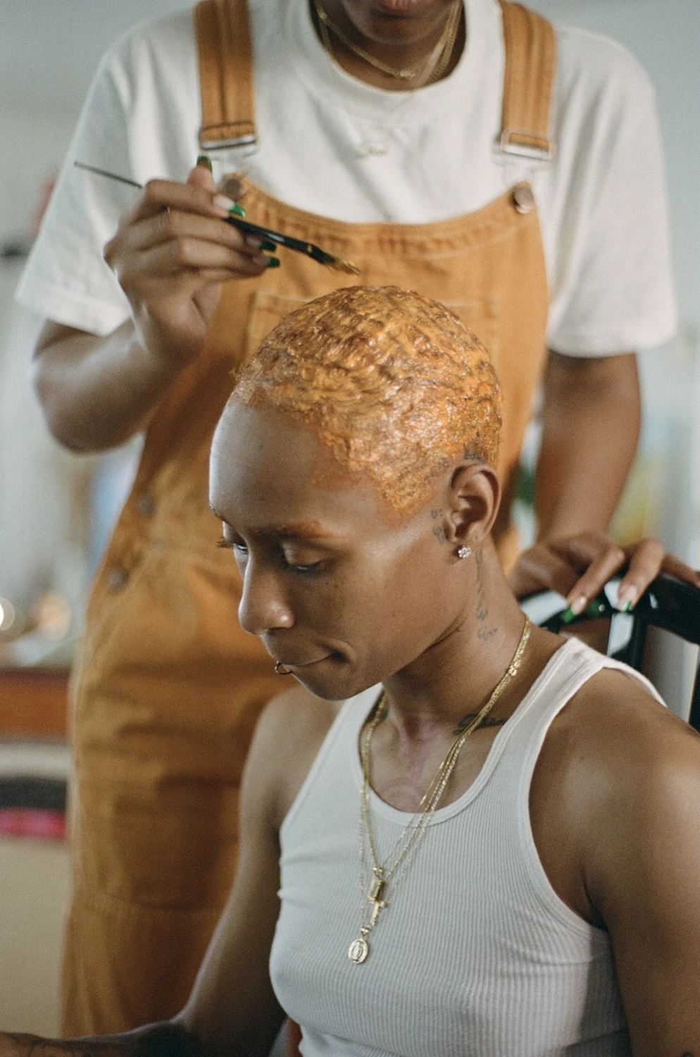 JANAYE shot on Kodak Portra 400 with a Pentax P3N, by Cat