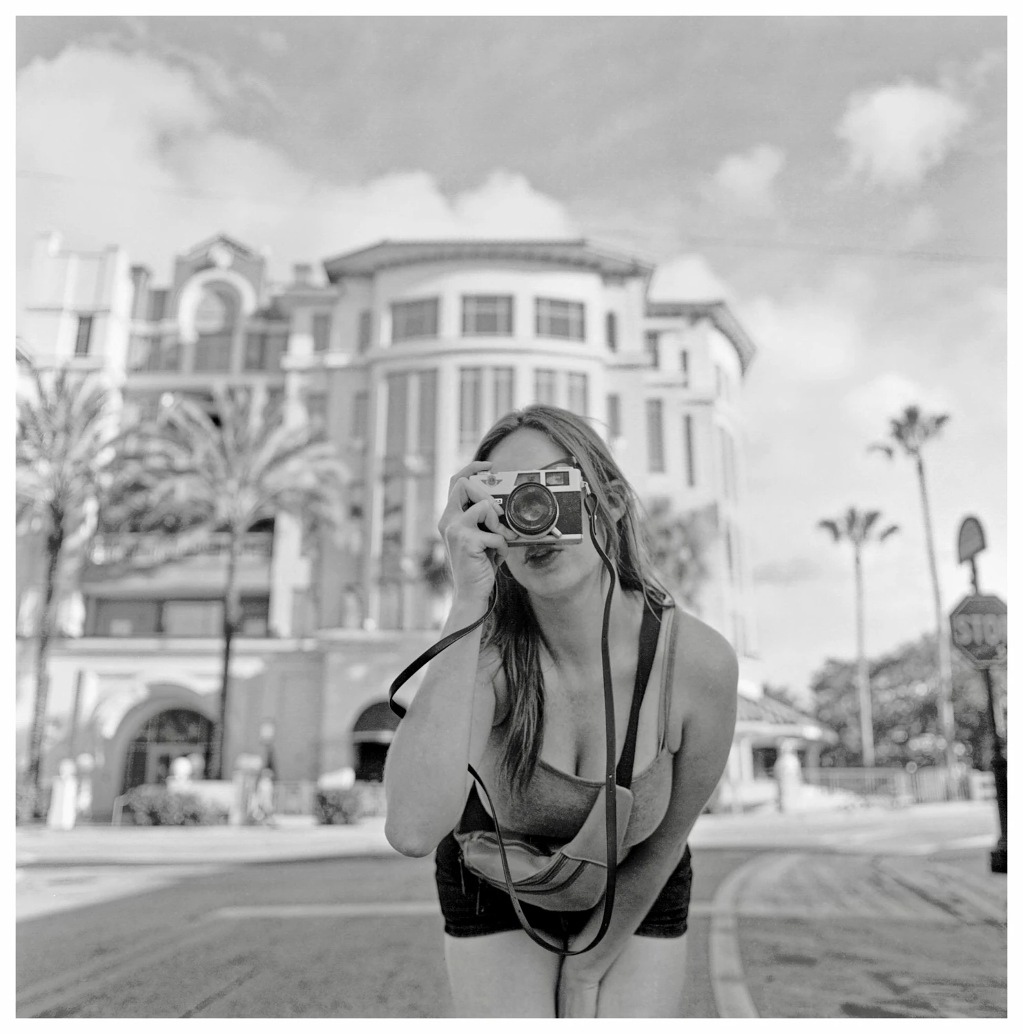 “I need a camera to my eye “ shot on Ilford XP2 Super 400 with a Zenza Bronica SQ, by Myfocallife