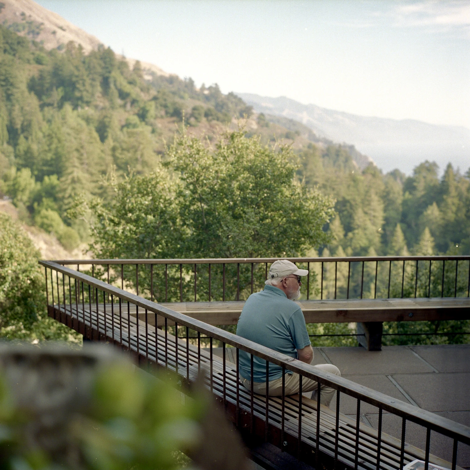 A seat with a view shot on Kodak Portra 400 with a Rolleiflex 2.8C Planar, by sam.mauri