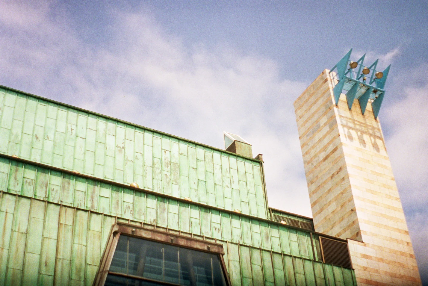 Palacio de Festivales de Santander shot on Kodak Portra 800 with a Pentax MV1, developed at Fotoprix, by Guiller
