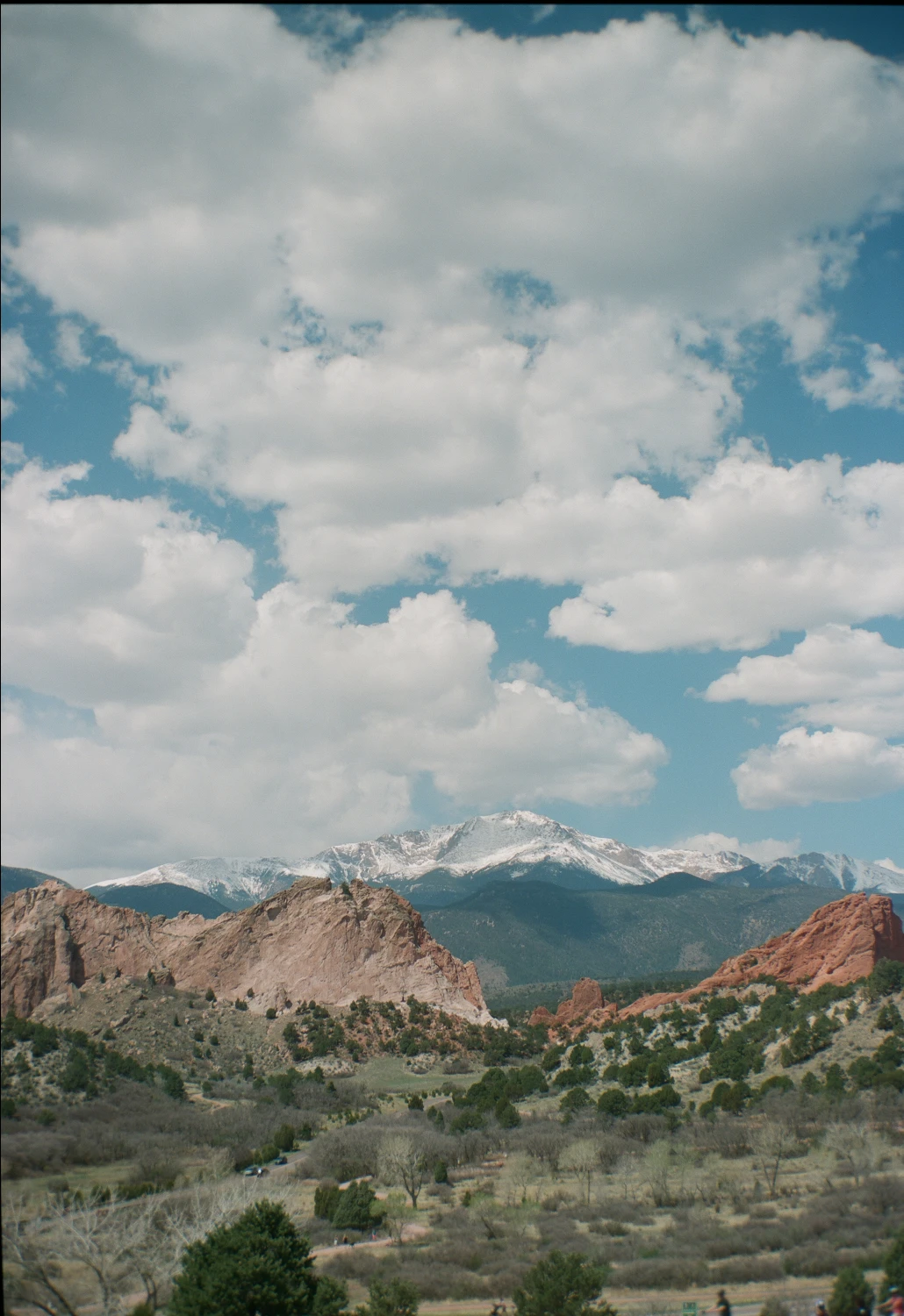 Pike's Peak from Garden of the Gods shot on Fujifilm Pro 400H with a Kodak Hawkeye No. 2 Model C, by Colby Howe