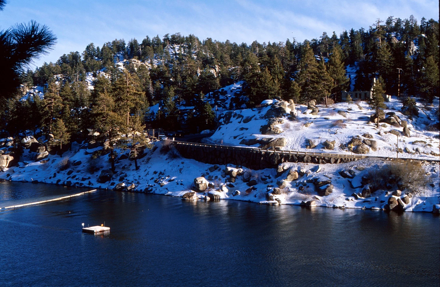 Big Bear Dam shot on Kodak Ektachrome E100 with a Canon Elan IIe, developed at Pro Photo Factory, by Aki Wandering