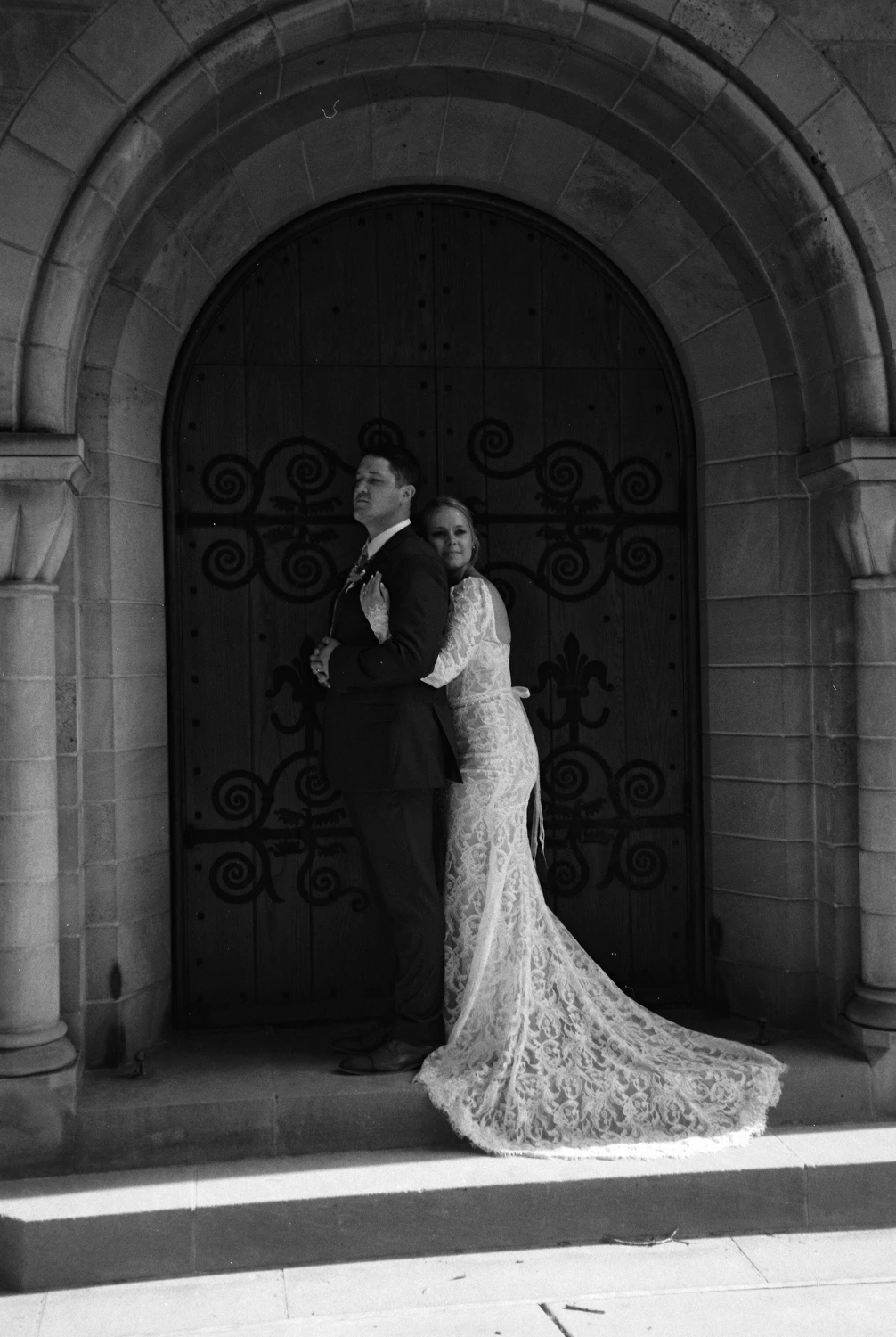 Wedding shot on Arista EDU Ultra 400 with a Olympus Superzoom 110, by spacecadetzac