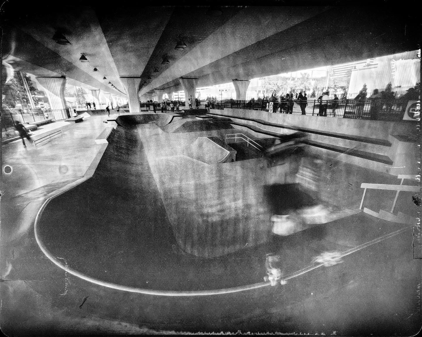 More skate park shot on Fujifilm Super HR-U 180 with a WillTravel 8x10, by Cary Norton