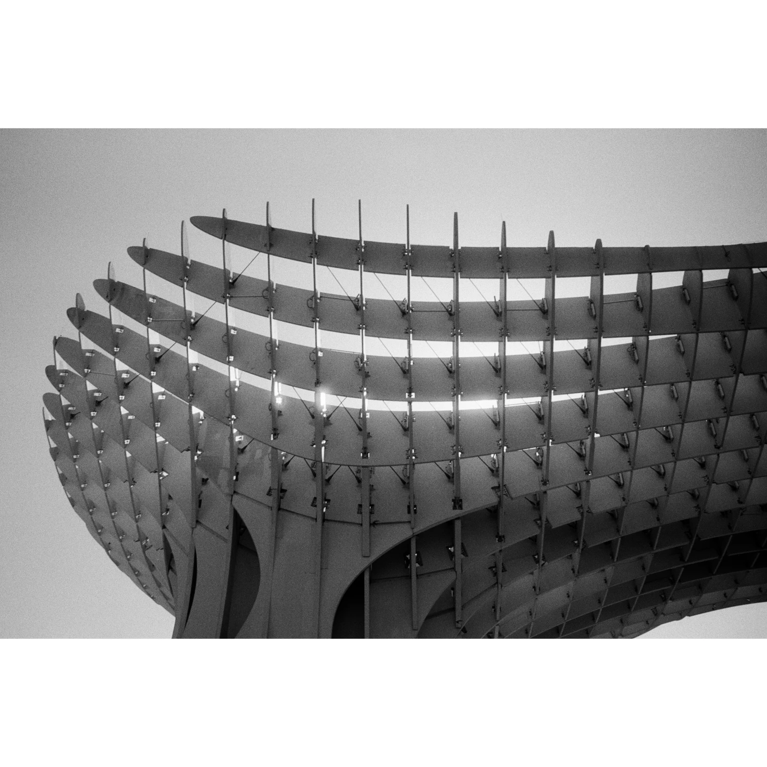 Las Setas shot on Kodak Tri-X 400 with a Olympus Infinity Stylus Epic, by Callie