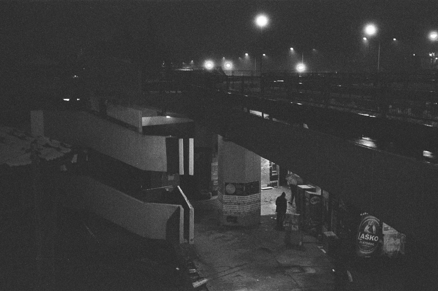 Grey Evening shot on Ilford Delta 3200 with a Kodak Retinette 1B, by Filip Vuskovic