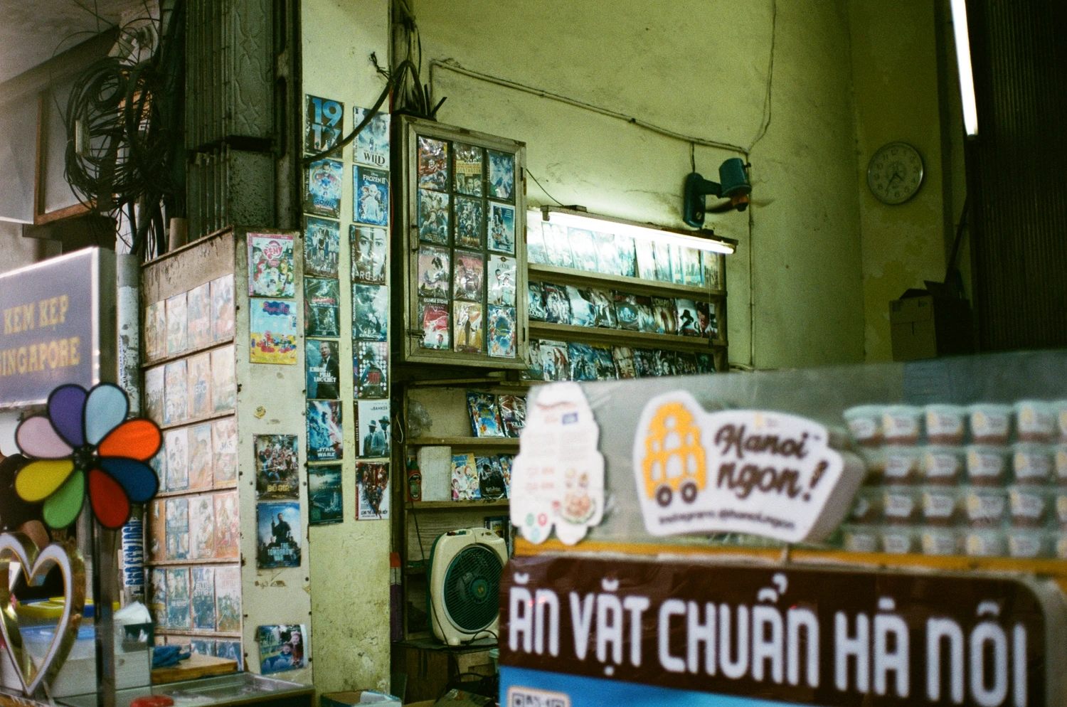DVD Shop shot on Kodak Vision 3 500T with a Pentax MZ-3, by Lucas Lee