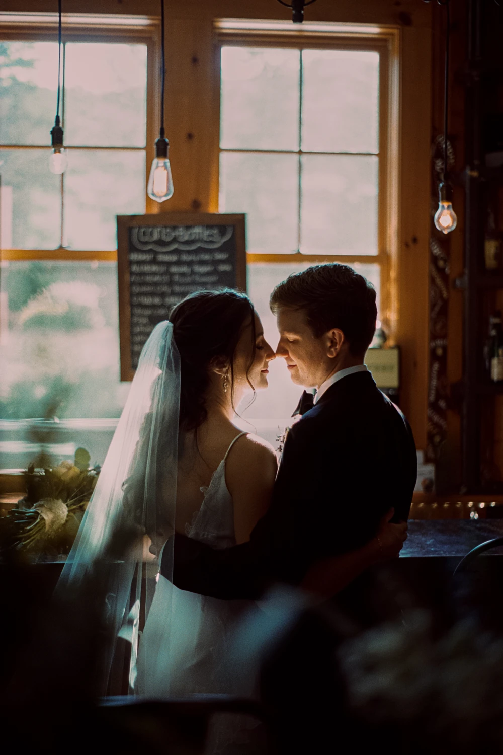 stolen moment shot on Kodak Portra 400 with a Minolta X-370, by alexis.