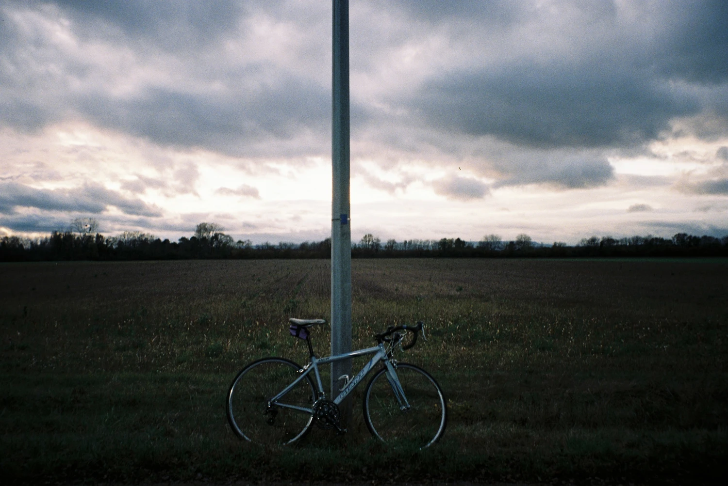 Bike shot on Nevo film 400 with a Pentax Espio 738G, by corentin.gly