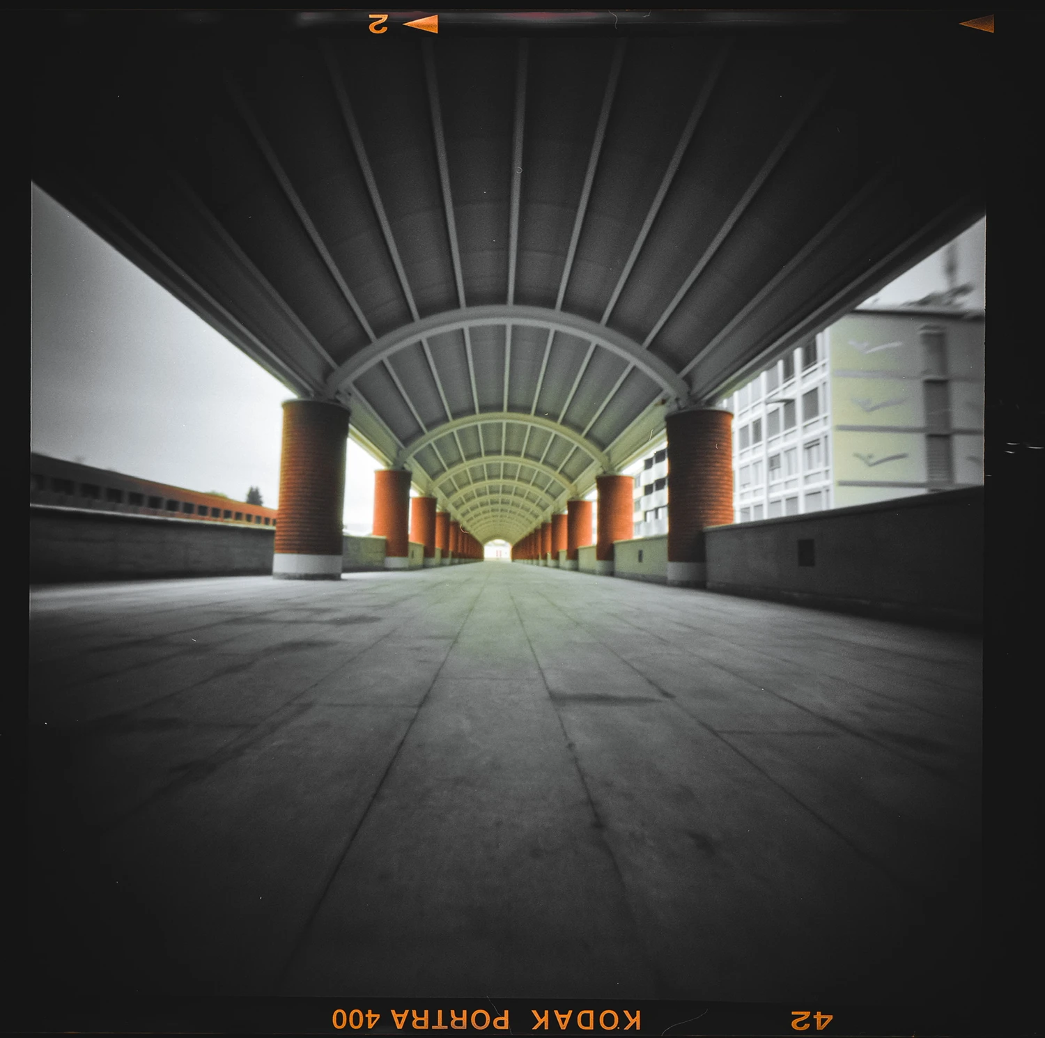 Pinhole magic shot on Kodak Portra 400 with a Noon Pinhole camera, by Alessandro Benevento