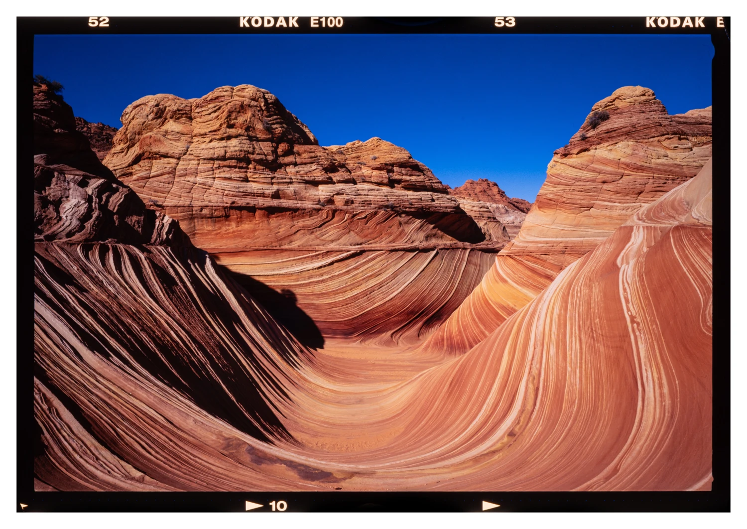 Wave shot on Kodak Ektachrome E100 with a Fuji GSW690III, by Clayton Arrowood