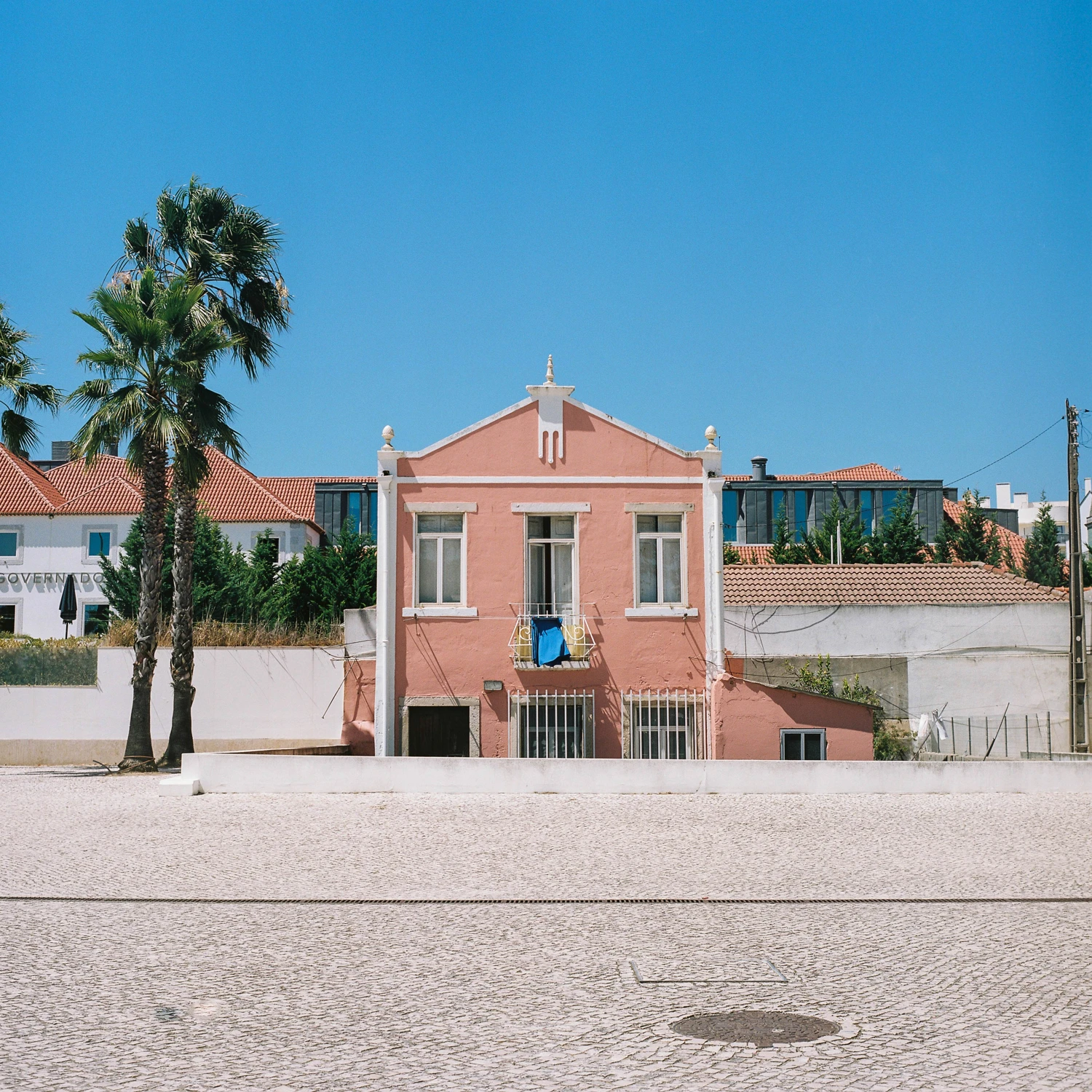 Purely Intentional Wes Anderson in Lisbon shot on Kodak Portra 160 with a Yashica Mat 124, by Marc Argentique