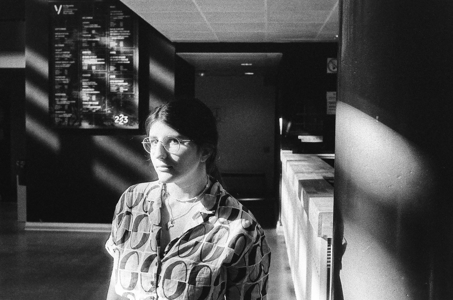 Douce Laura shot on Dubblefilm Daily B&W 400 with a Canon Canonet G-III QL17, by Emile Lecomte